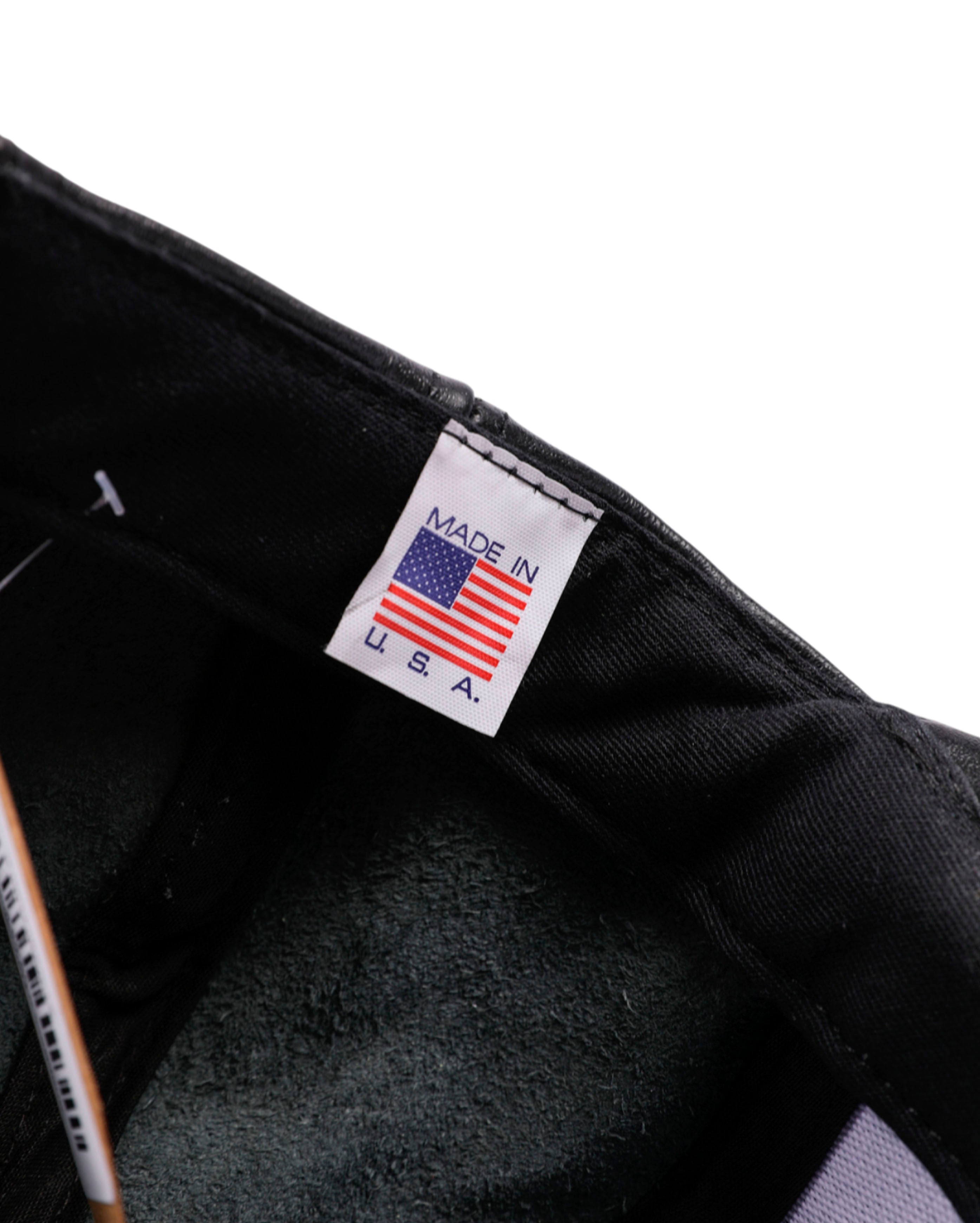starcow-Snapback STW Leather Black-Starcowparis