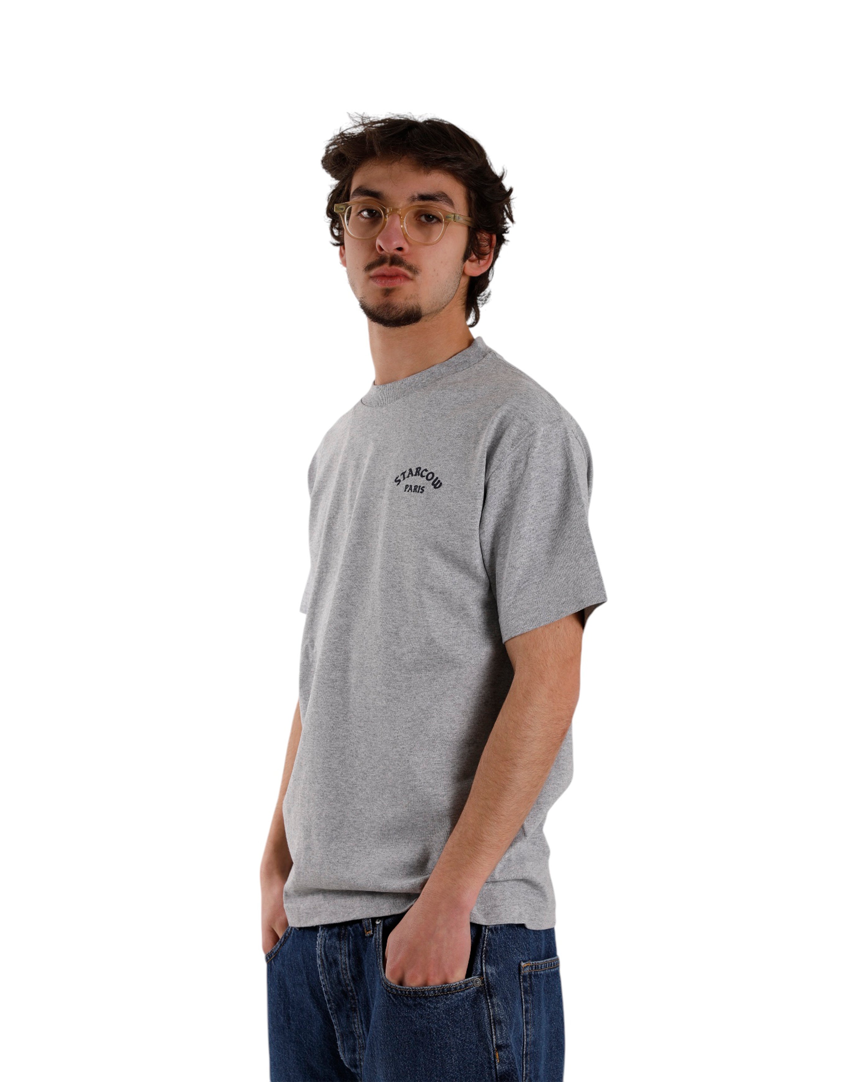 Tiger Tee Heather Grey Navy - Starcowparis - 2