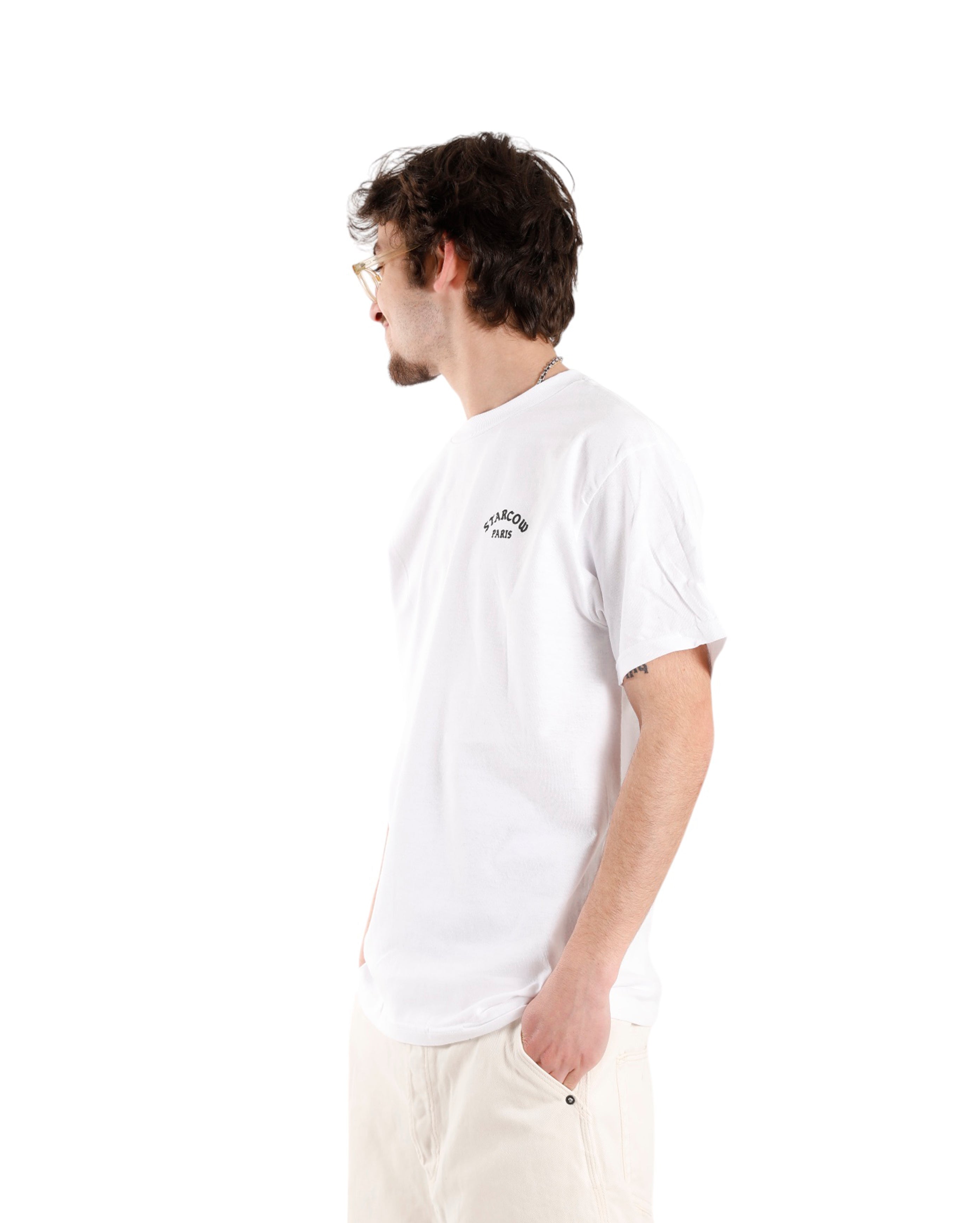 Tiger Tee White Black - Starcowparis - 3