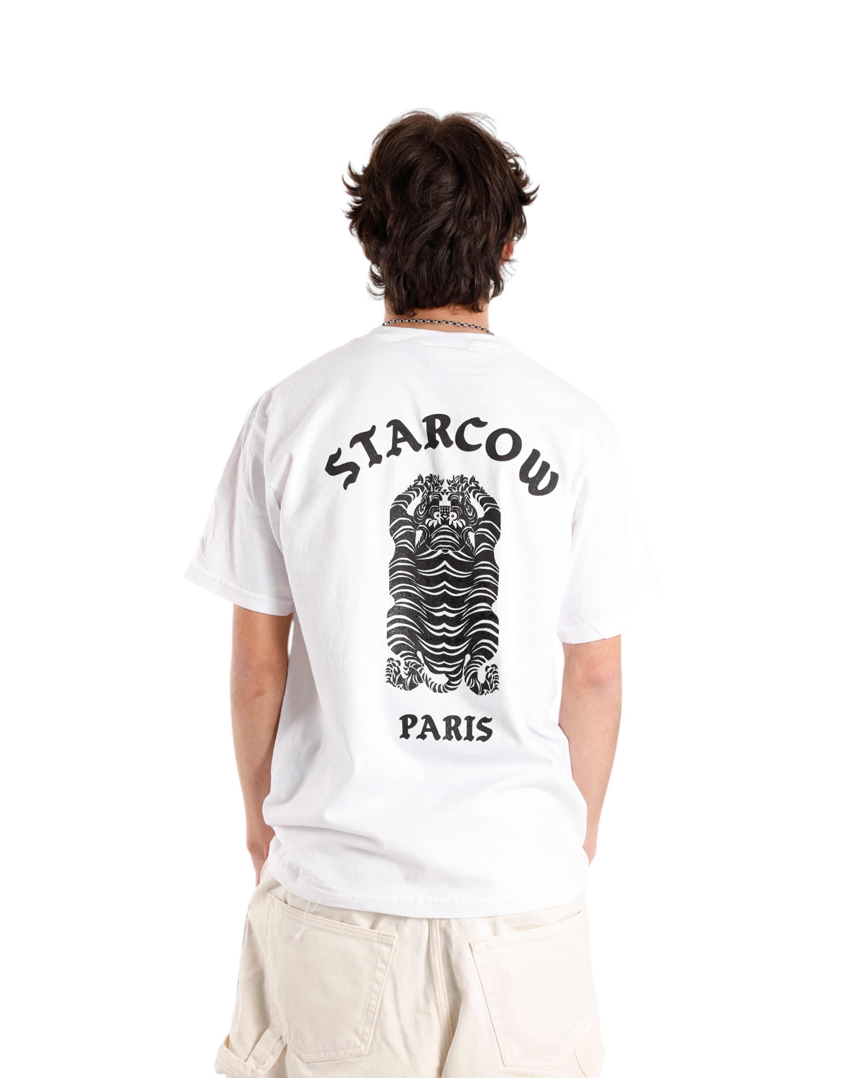 Tiger Tee White Black - Starcowparis - 1