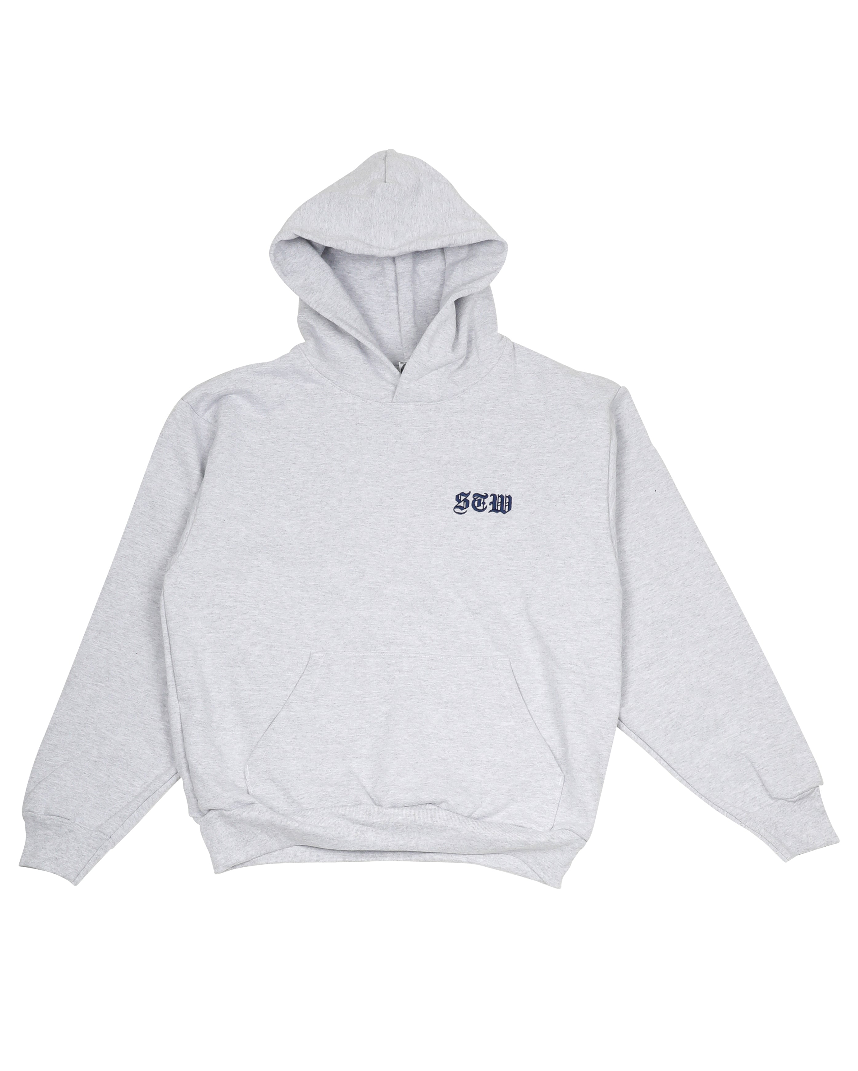 Heather Gray STW Embroidered Hoodie - Starcowparis - 1