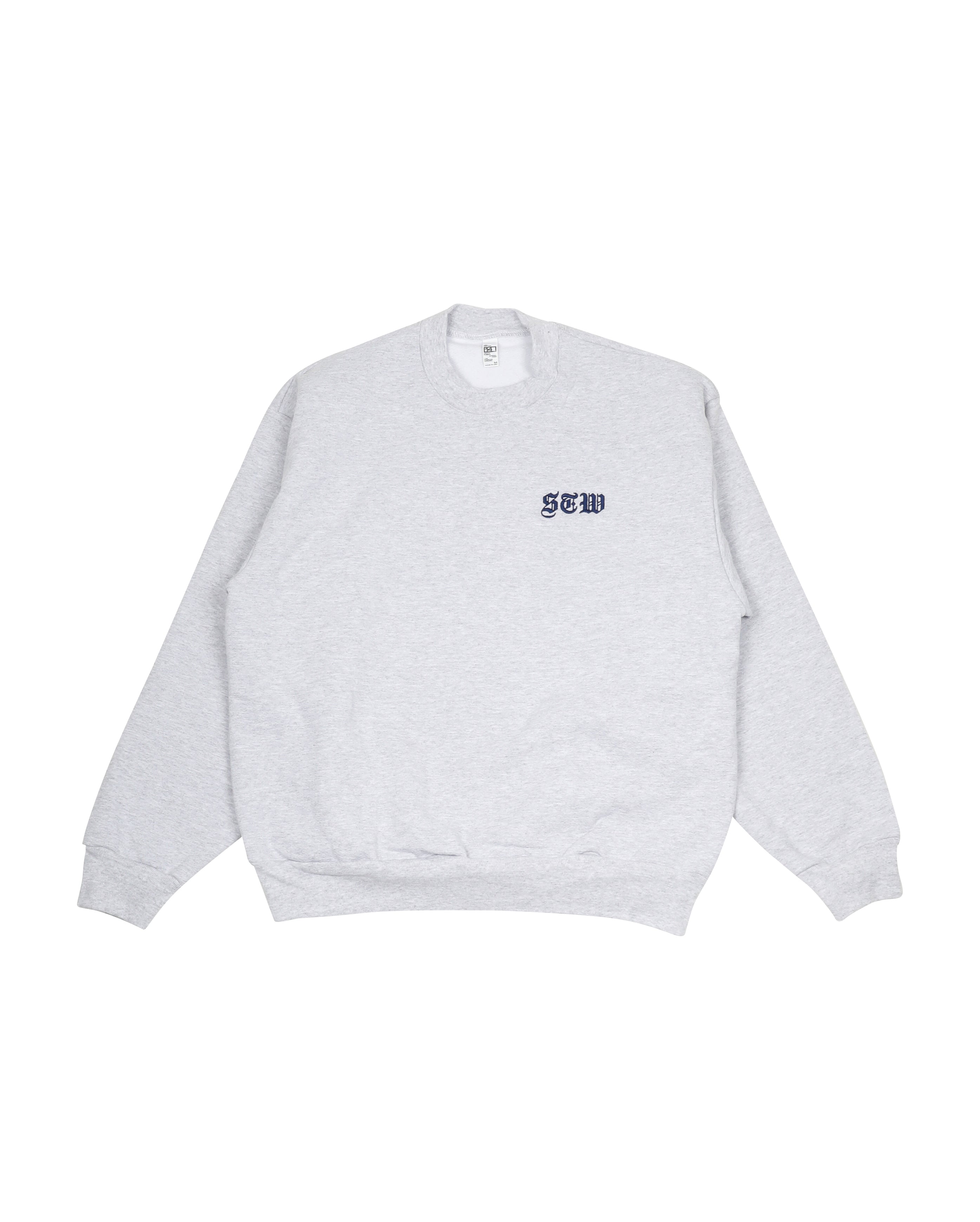 Crewneck Heather Gray STW Embroidered - Starcowparis - 1
