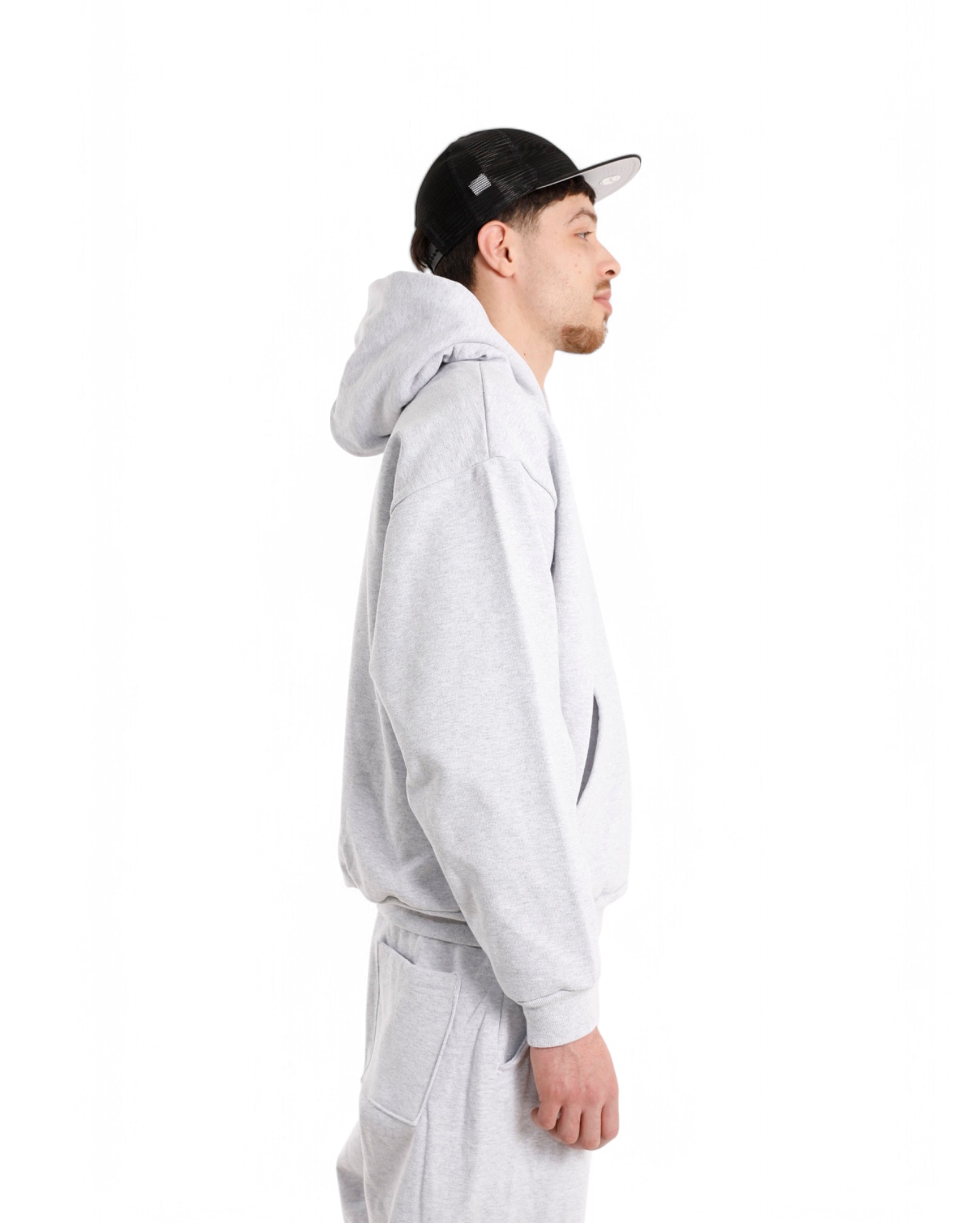 Heather Gray STW Embroidered Hoodie - Starcowparis - 3