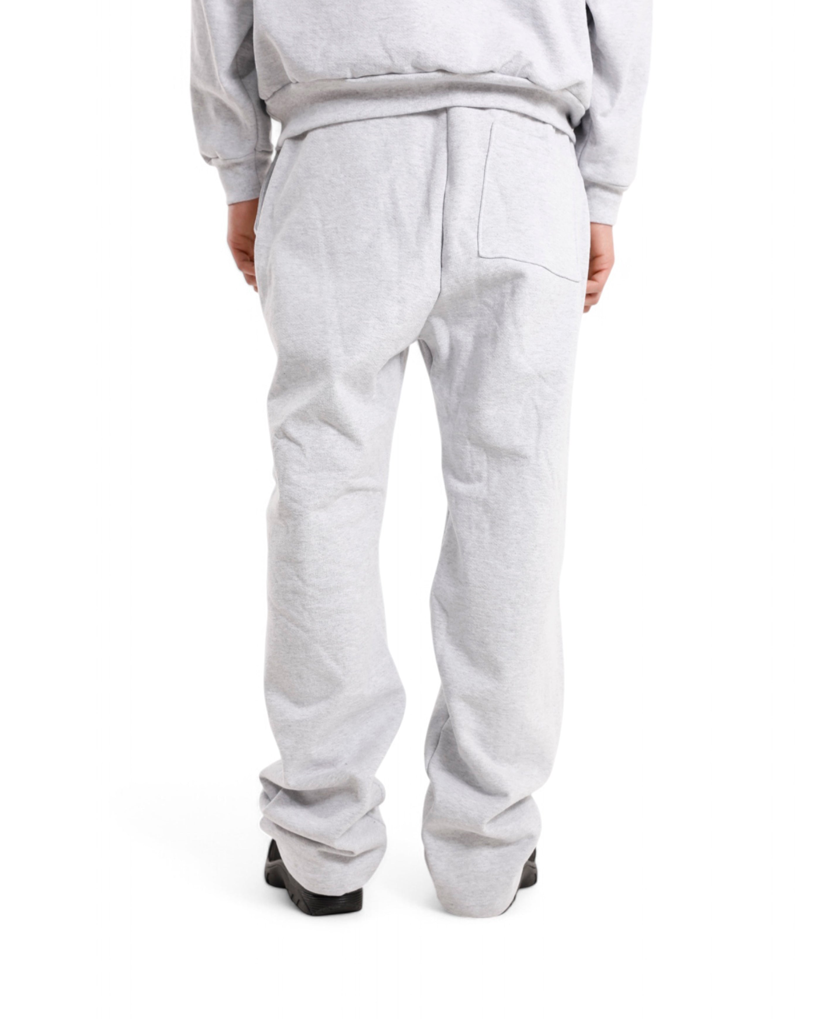 Starcow-Wide Pant Heather Grey STW Embroidered-Starcowparis