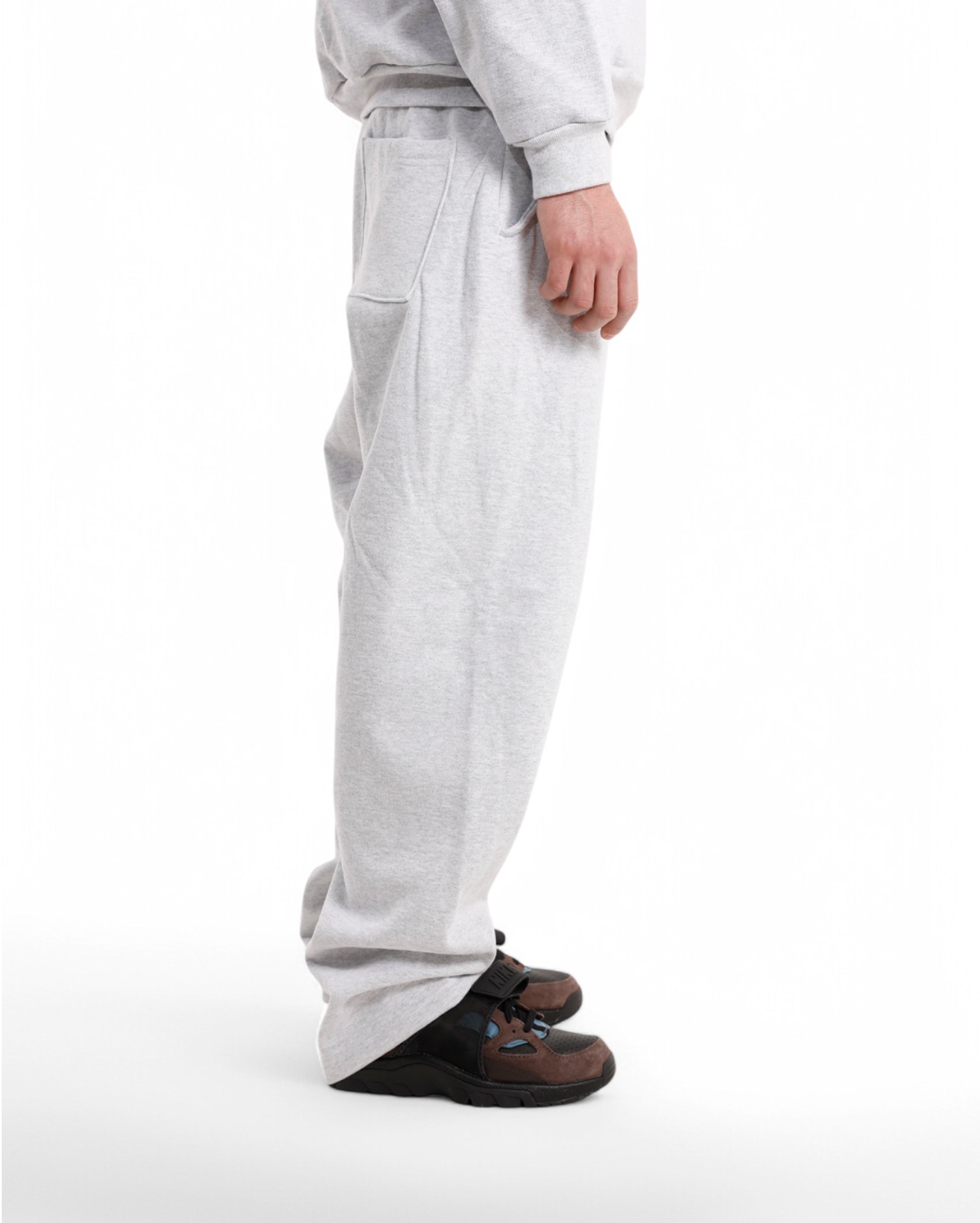 Starcow-Wide Pant Heather Grey STW Embroidered-Starcowparis