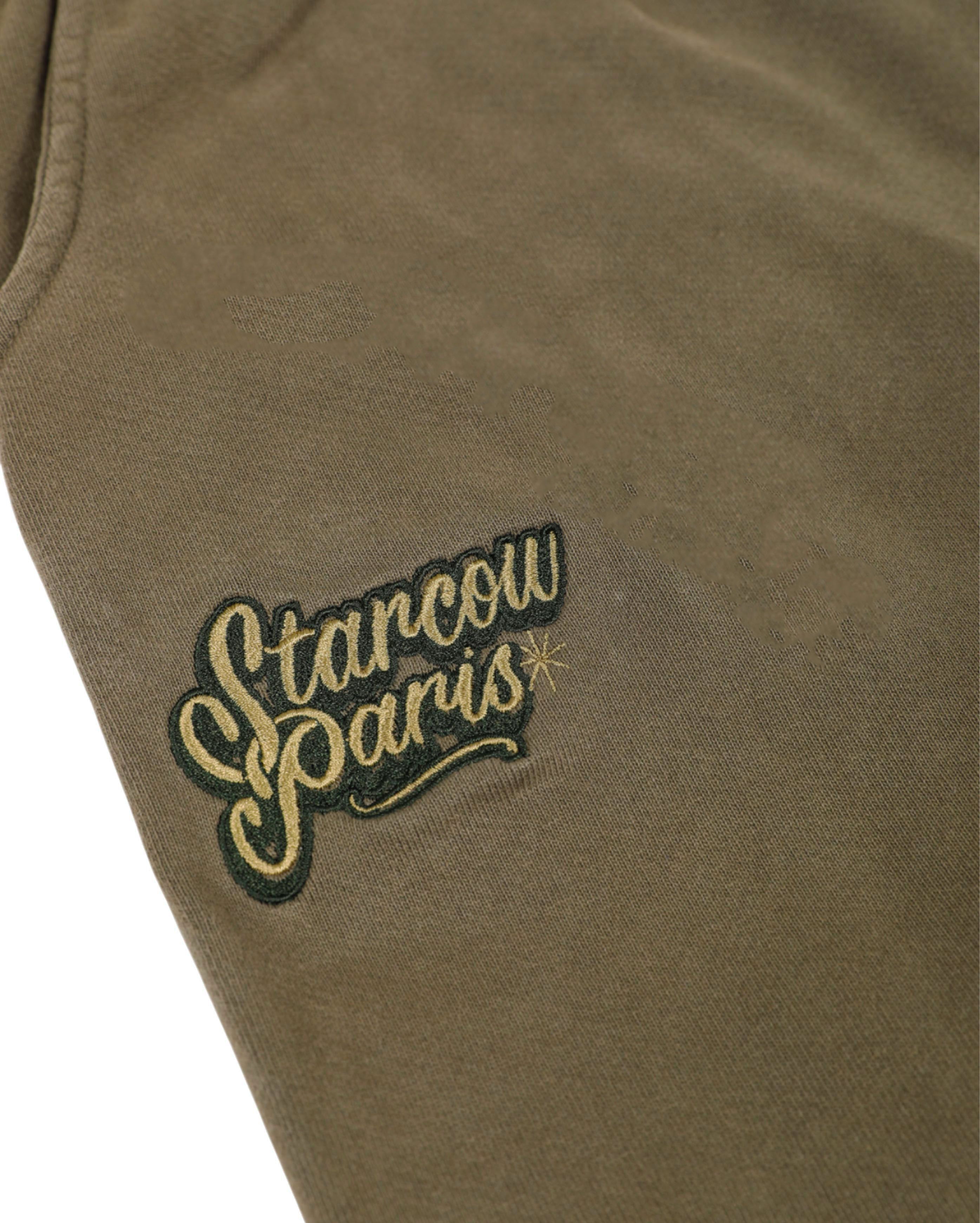 starcow-x With Vivid Color Fleece jogg Pant Army-Starcowparis