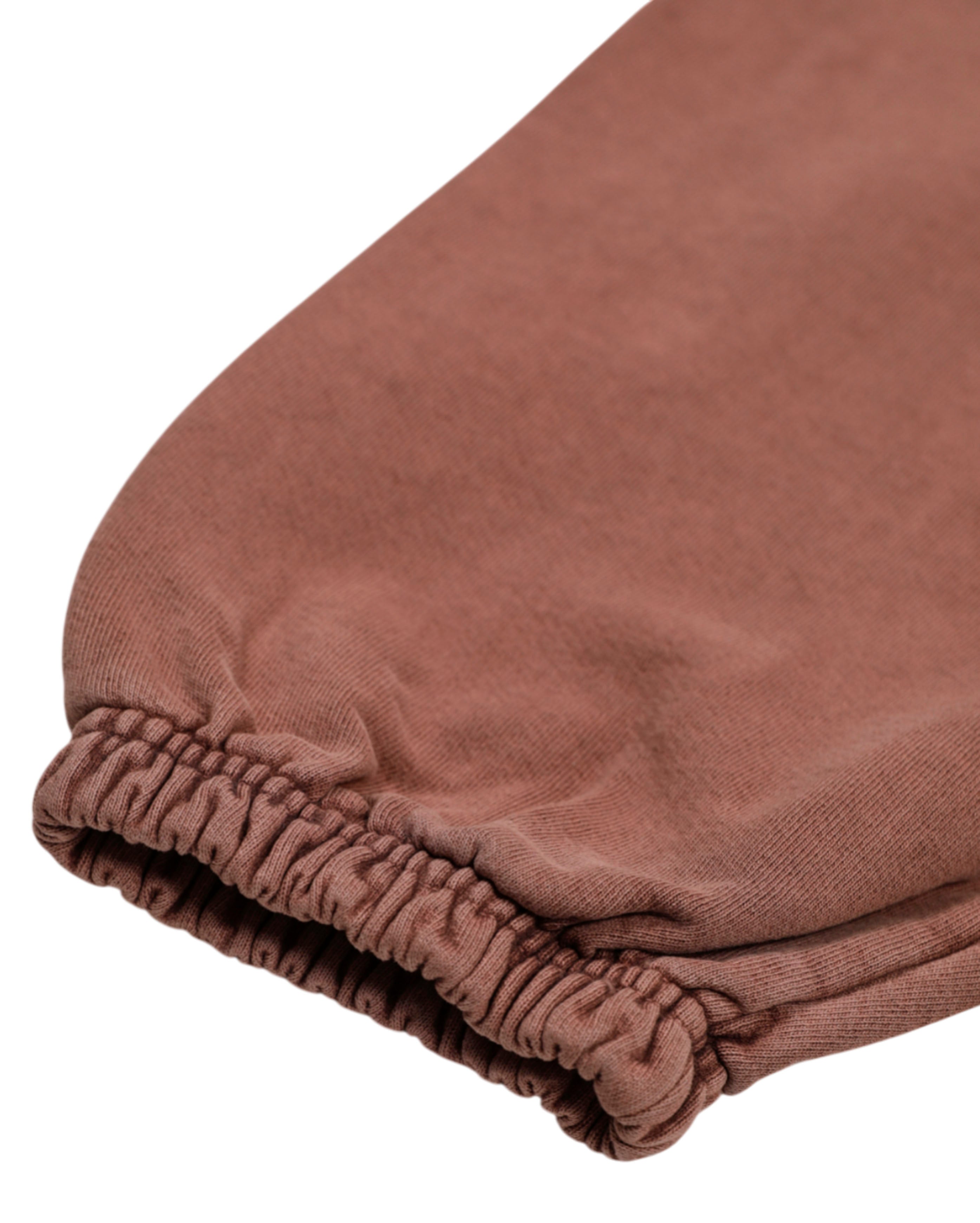 starcow-x With Vivid Color Fleece jogg Pant Brown-Starcowparis