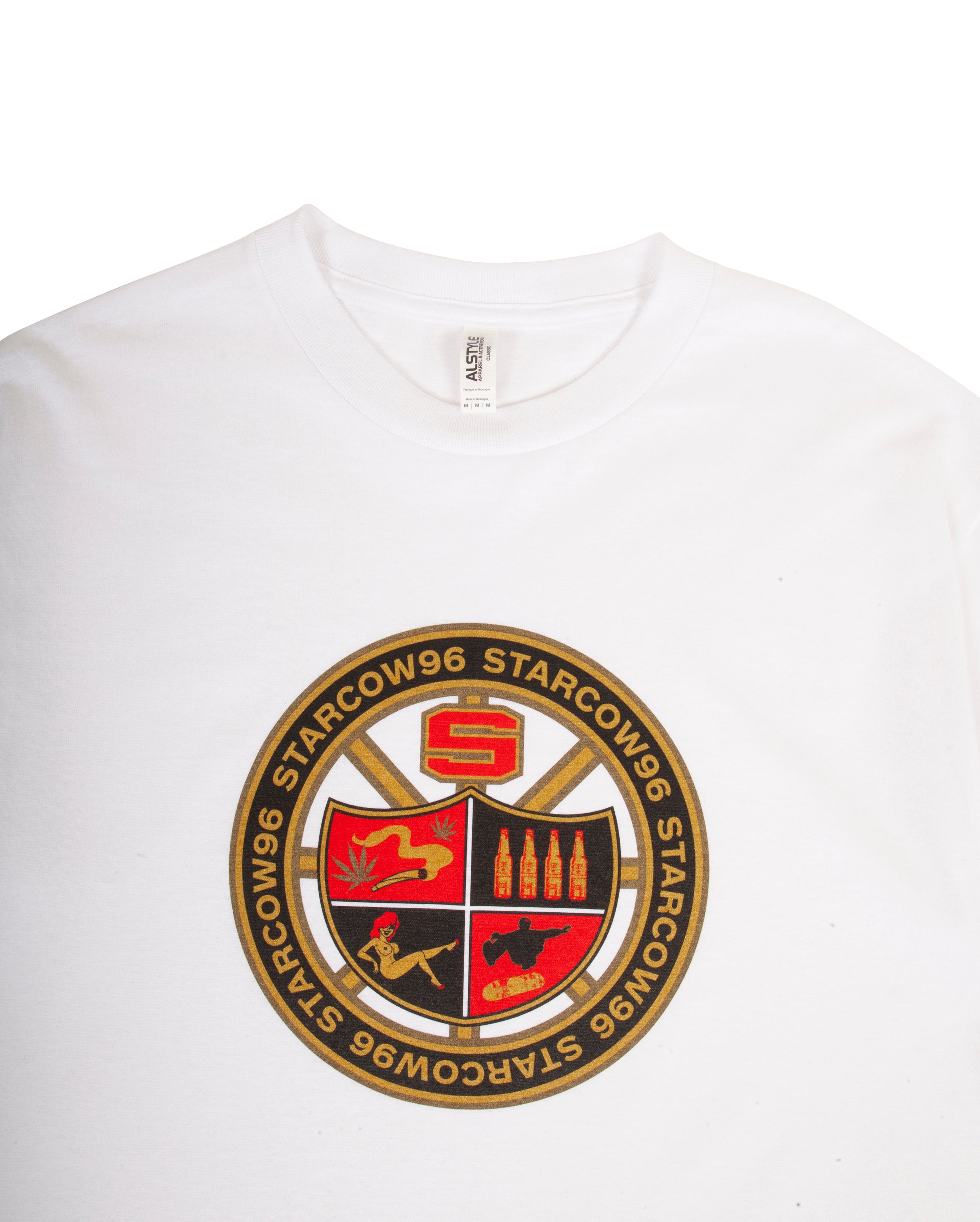 96 Skate Tee White - Starcowparis