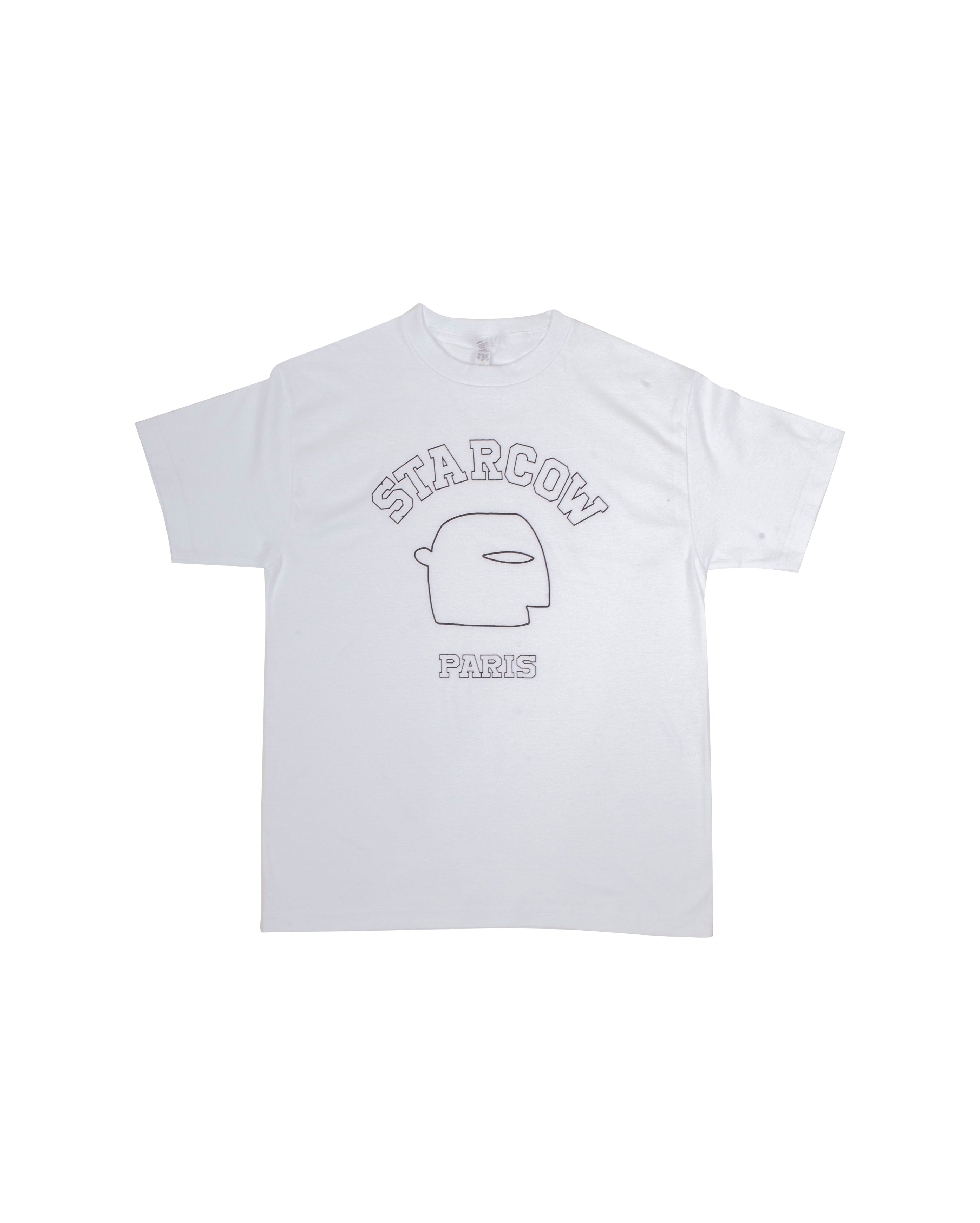 Tee White Logo Head Black - Starcowparis - 1