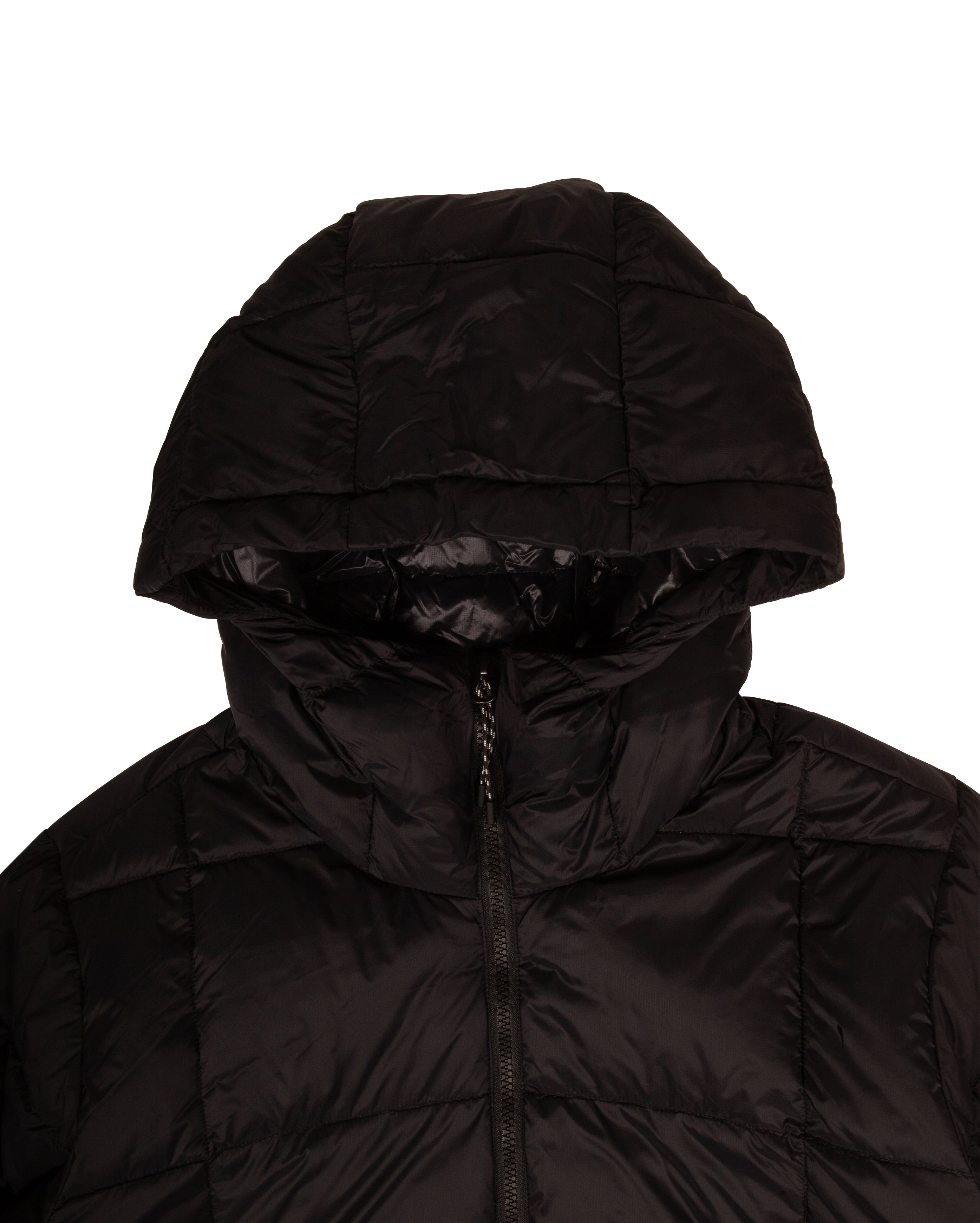 Volume Hood Down Coat Black - Starcowparis - 2