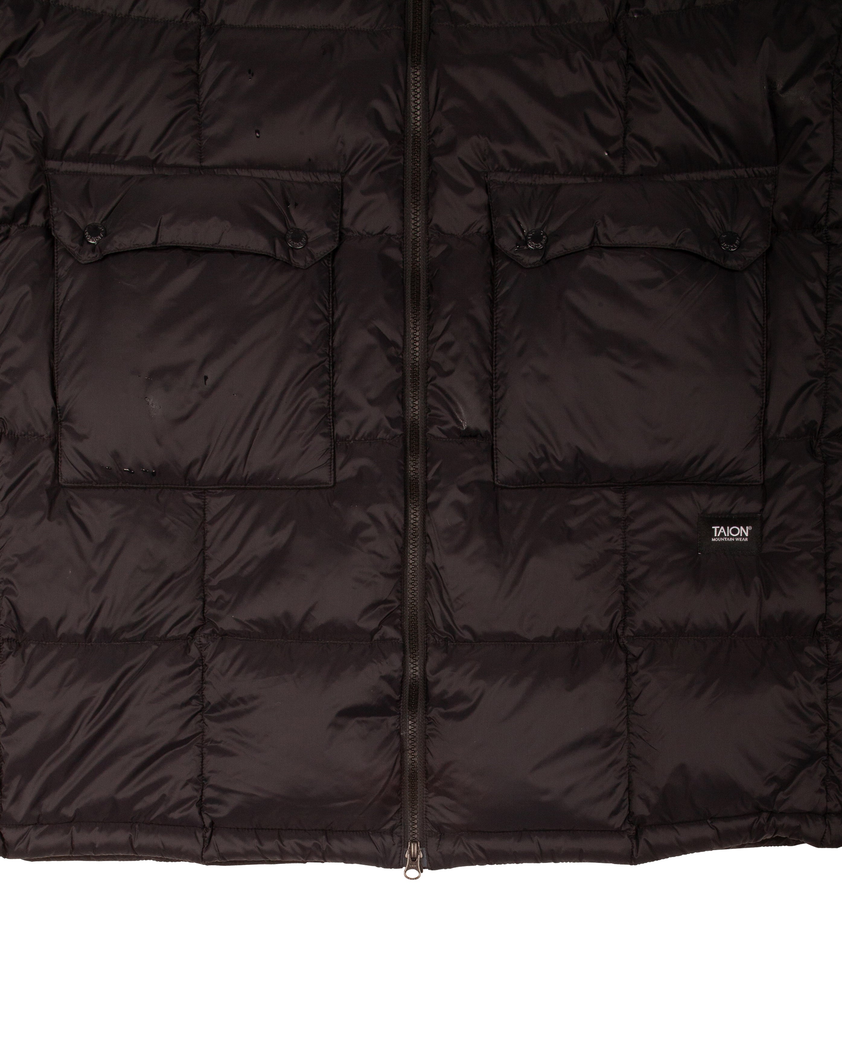 Volume Hood Down Coat Black - Starcowparis - 3