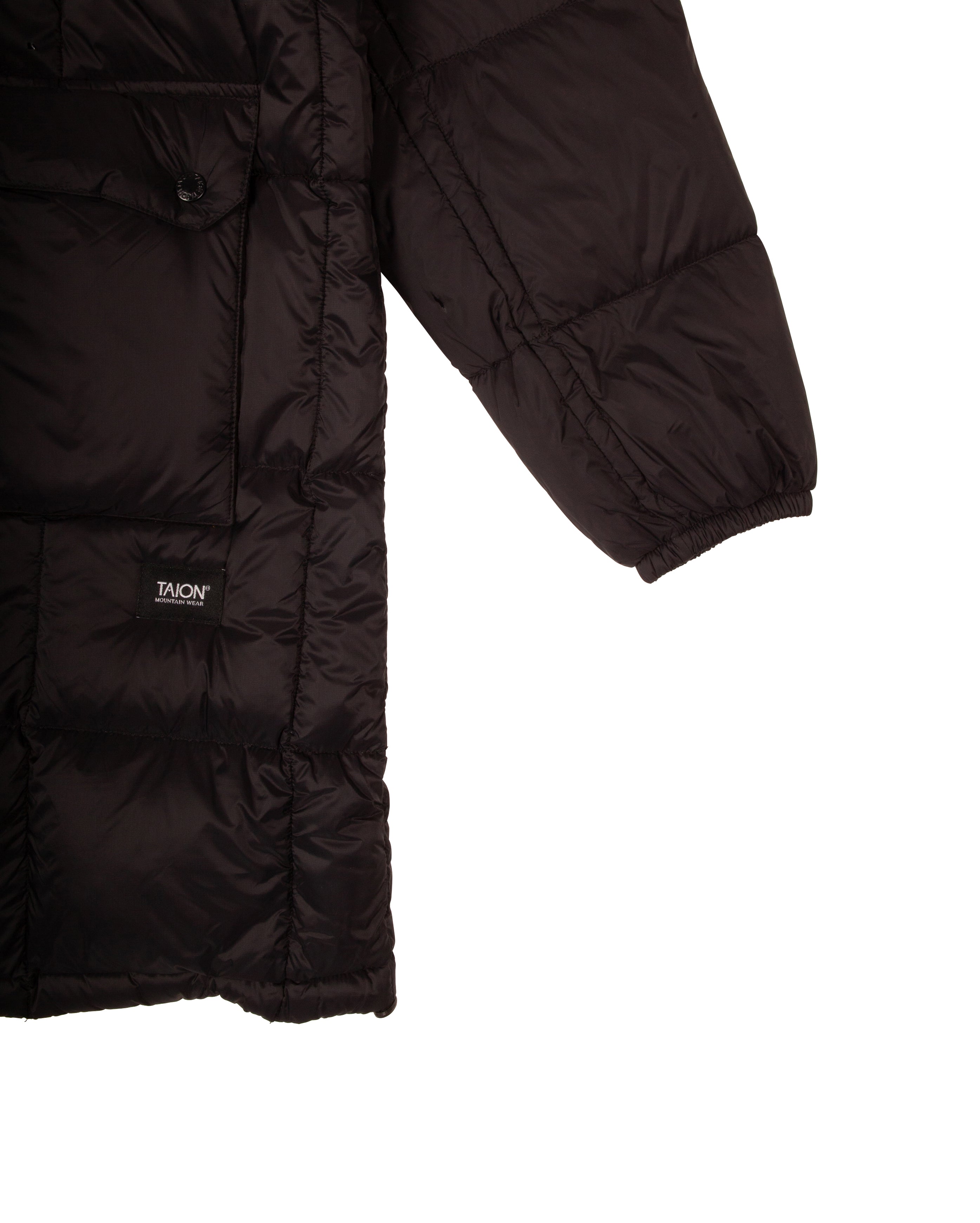 Volume Hood Down Coat Black - Starcowparis - 4