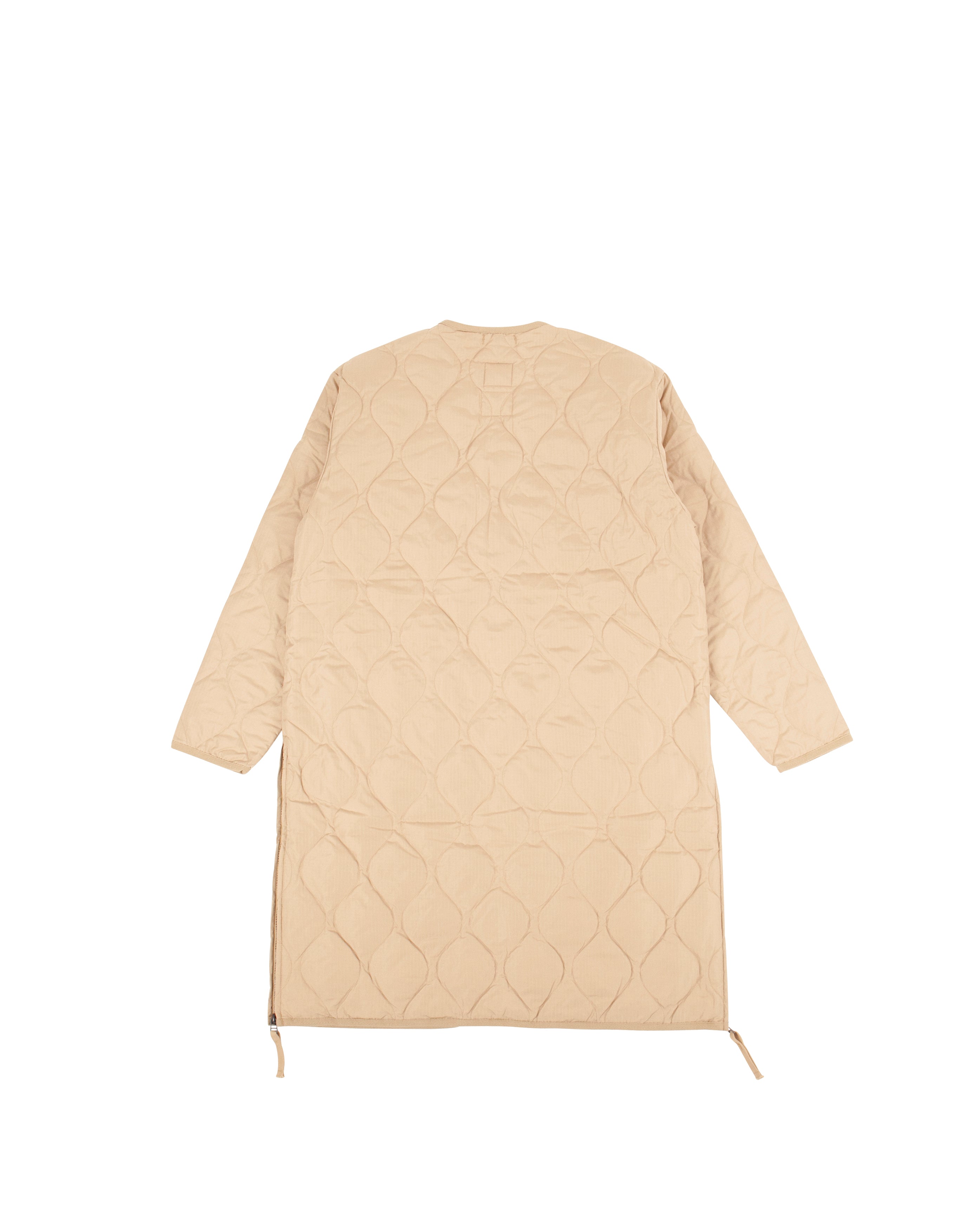 Military V Neck Zip Down Coat Coyote - Starcowparis