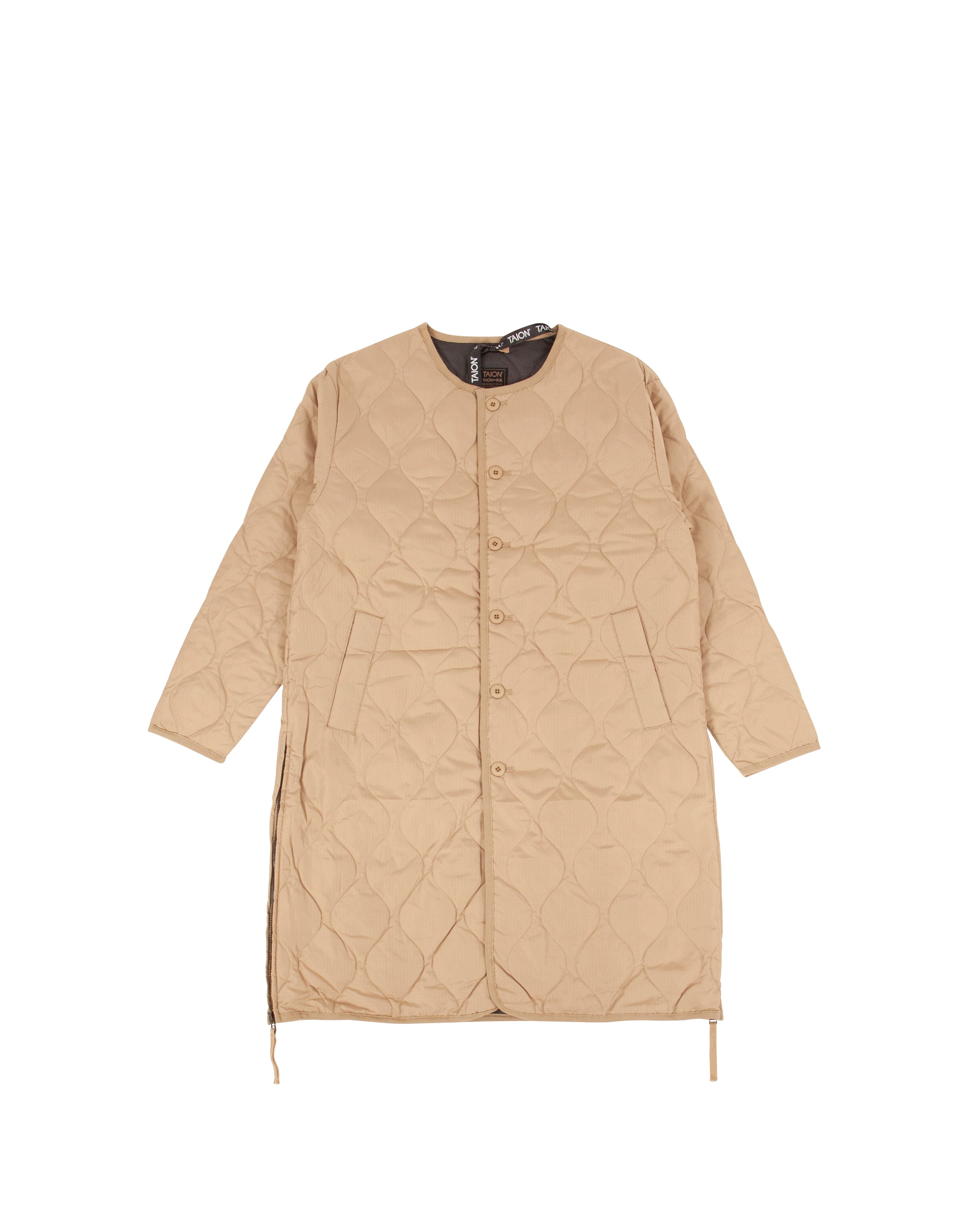 Military Crewneck Down Coat Coyote - Starcowparis - Starcowparis - 1