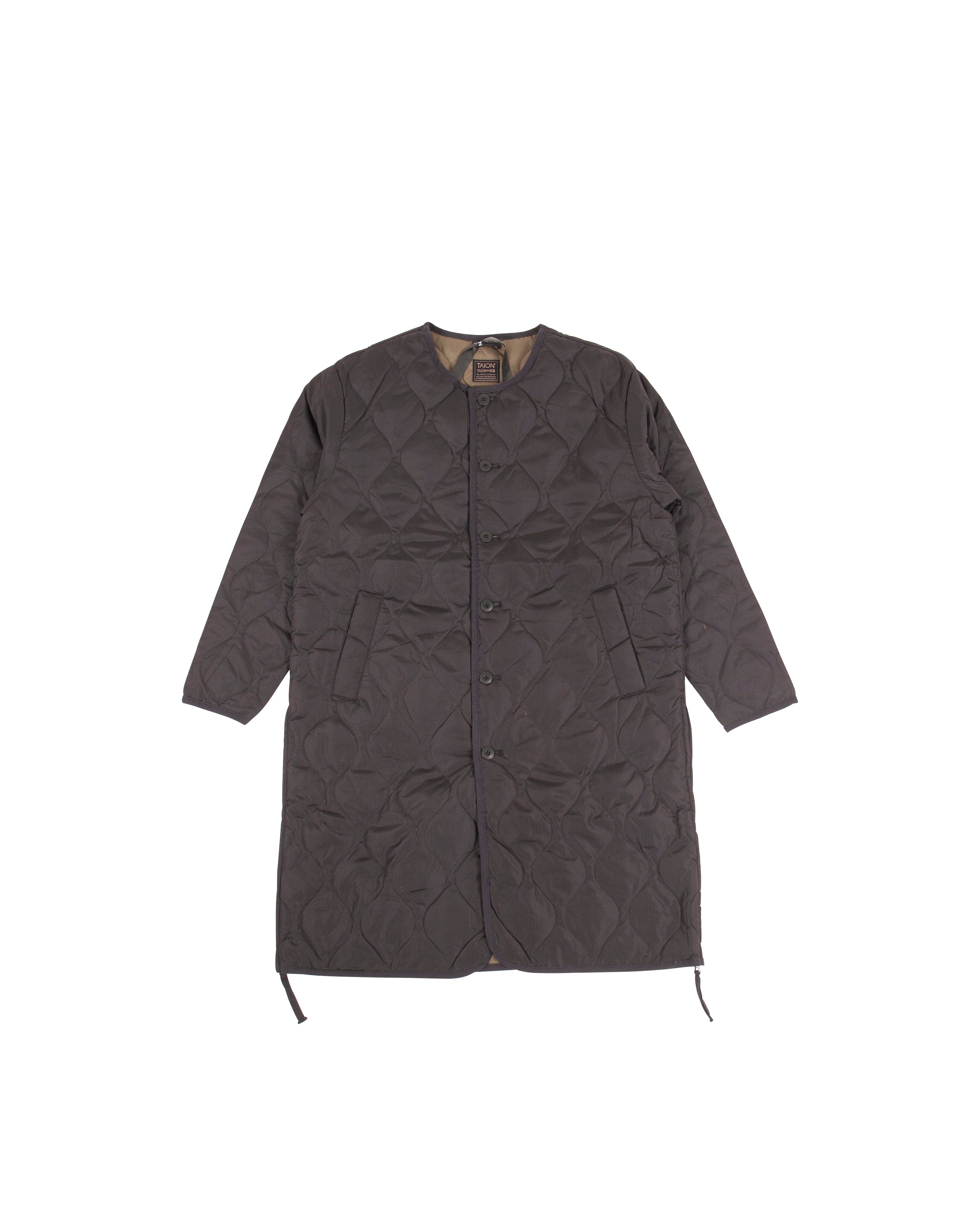 Military Crewneck Down Coat Black - Starcowparis - Starcowparis - 1