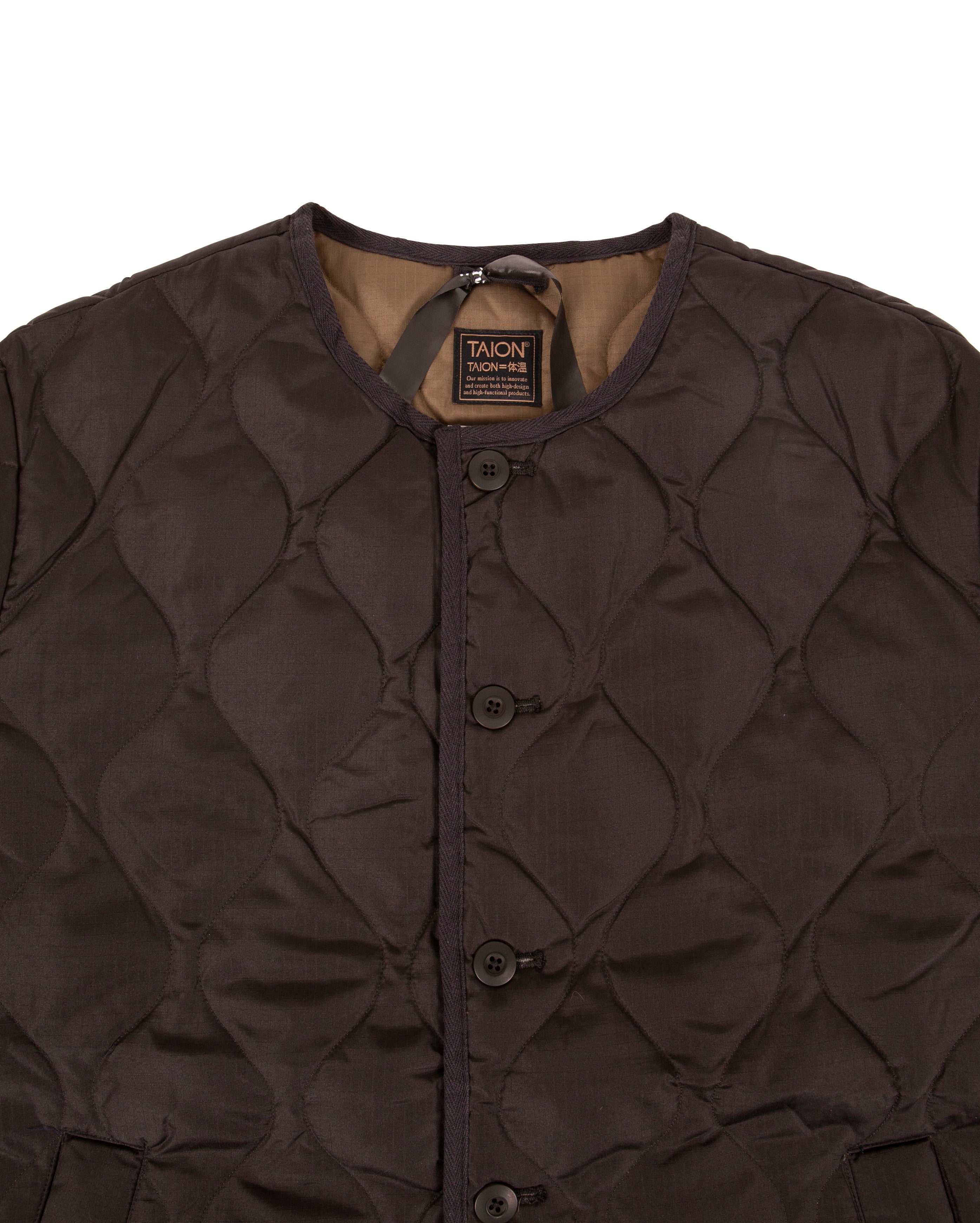 Military Crewneck Down Coat Black - Starcowparis - Starcowparis - 2