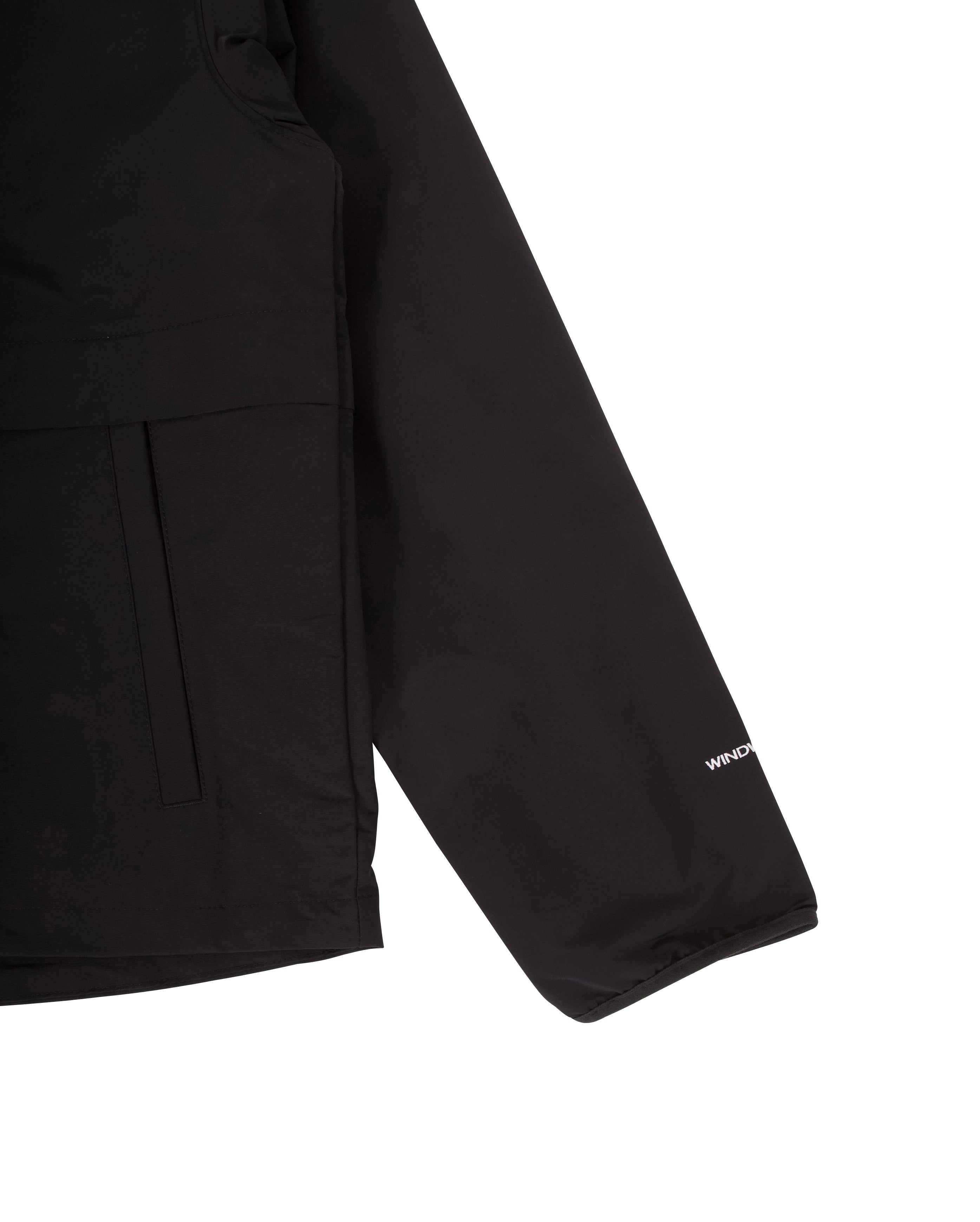 Easy Wind Hooded Full Zip Jacket Black - Starcowparis