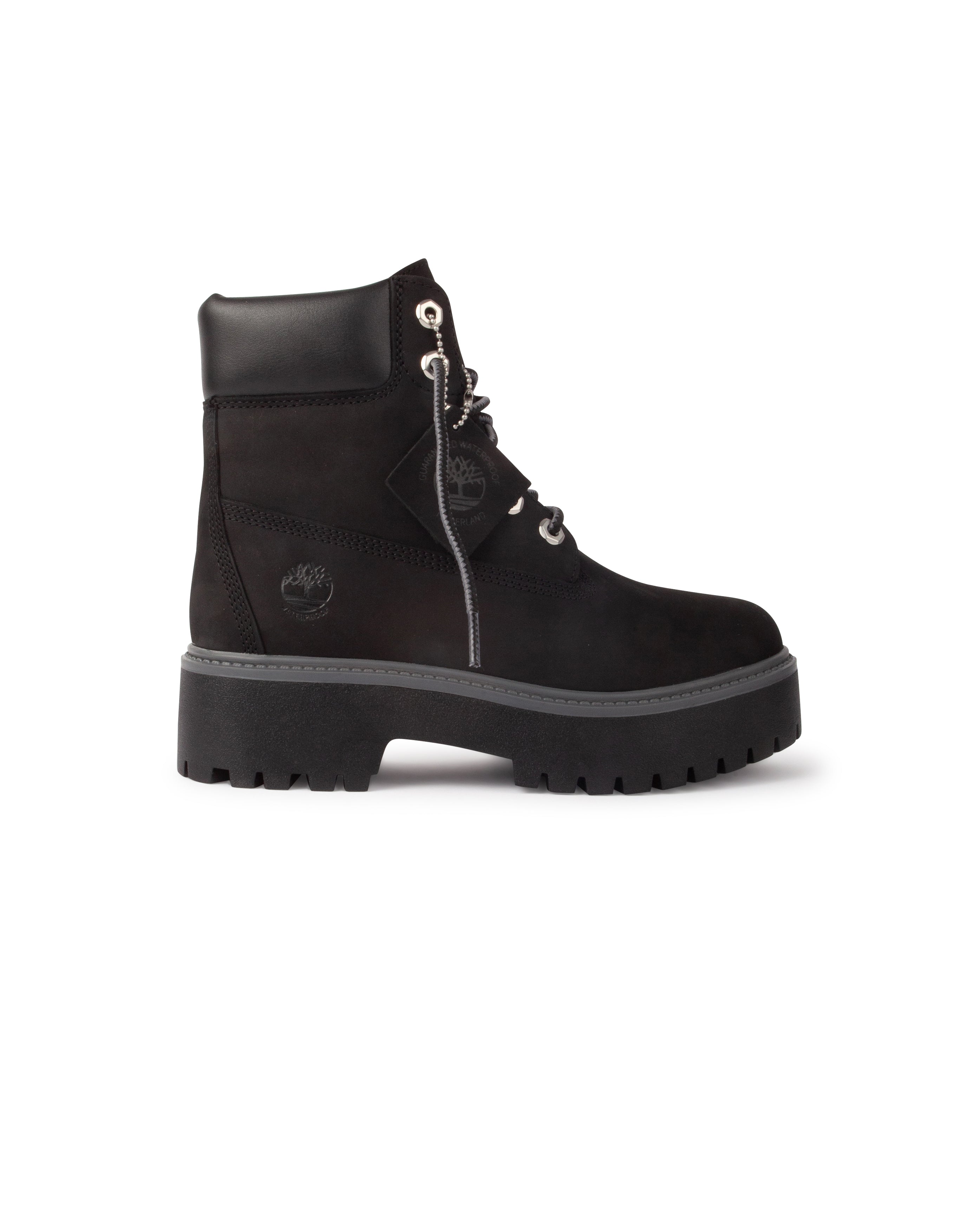 W 6 In Lace Waterproof Boots Jet Black - Starcowparis - 1