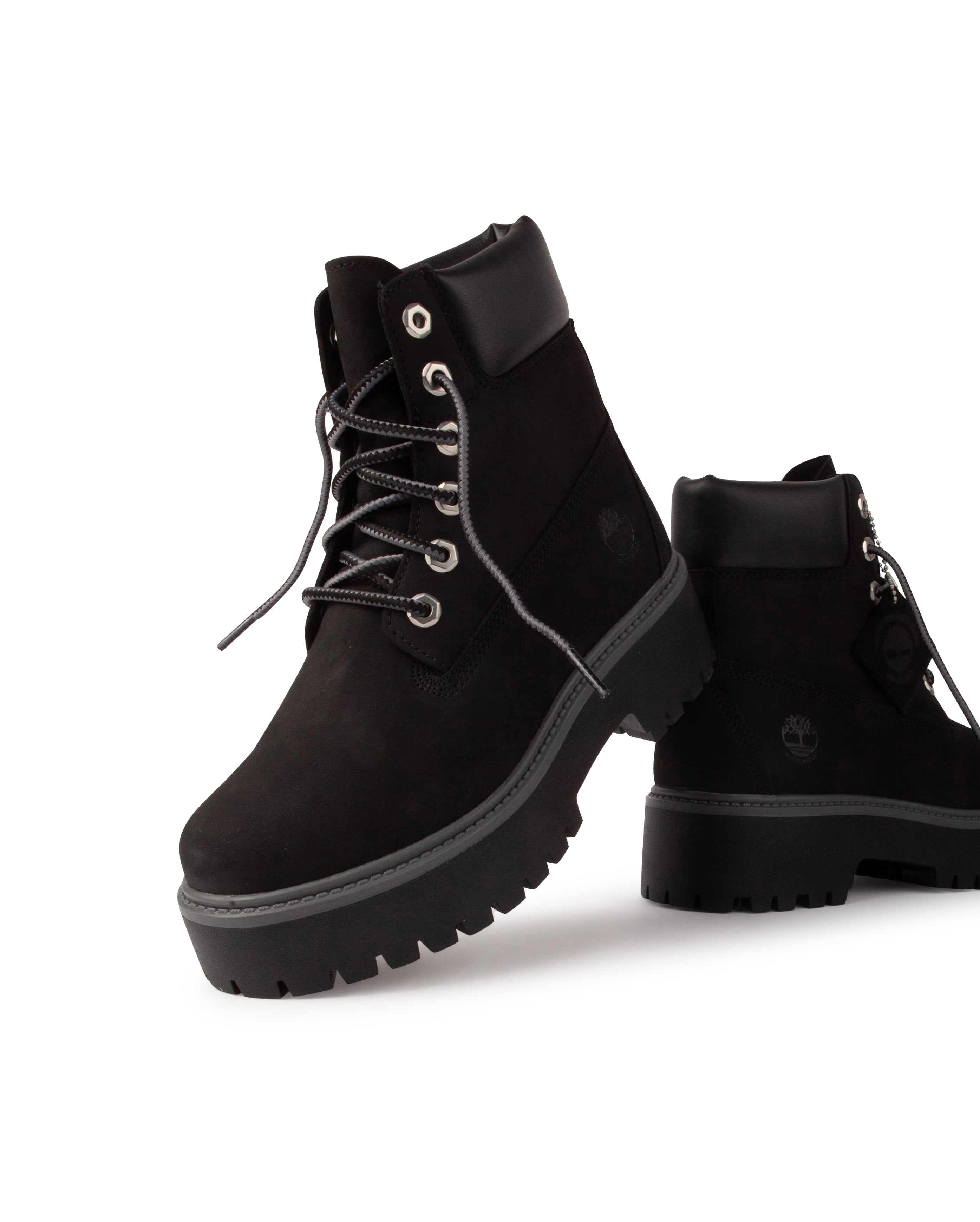 W 6 In Lace Waterproof Boots Jet Black - Starcowparis - 3