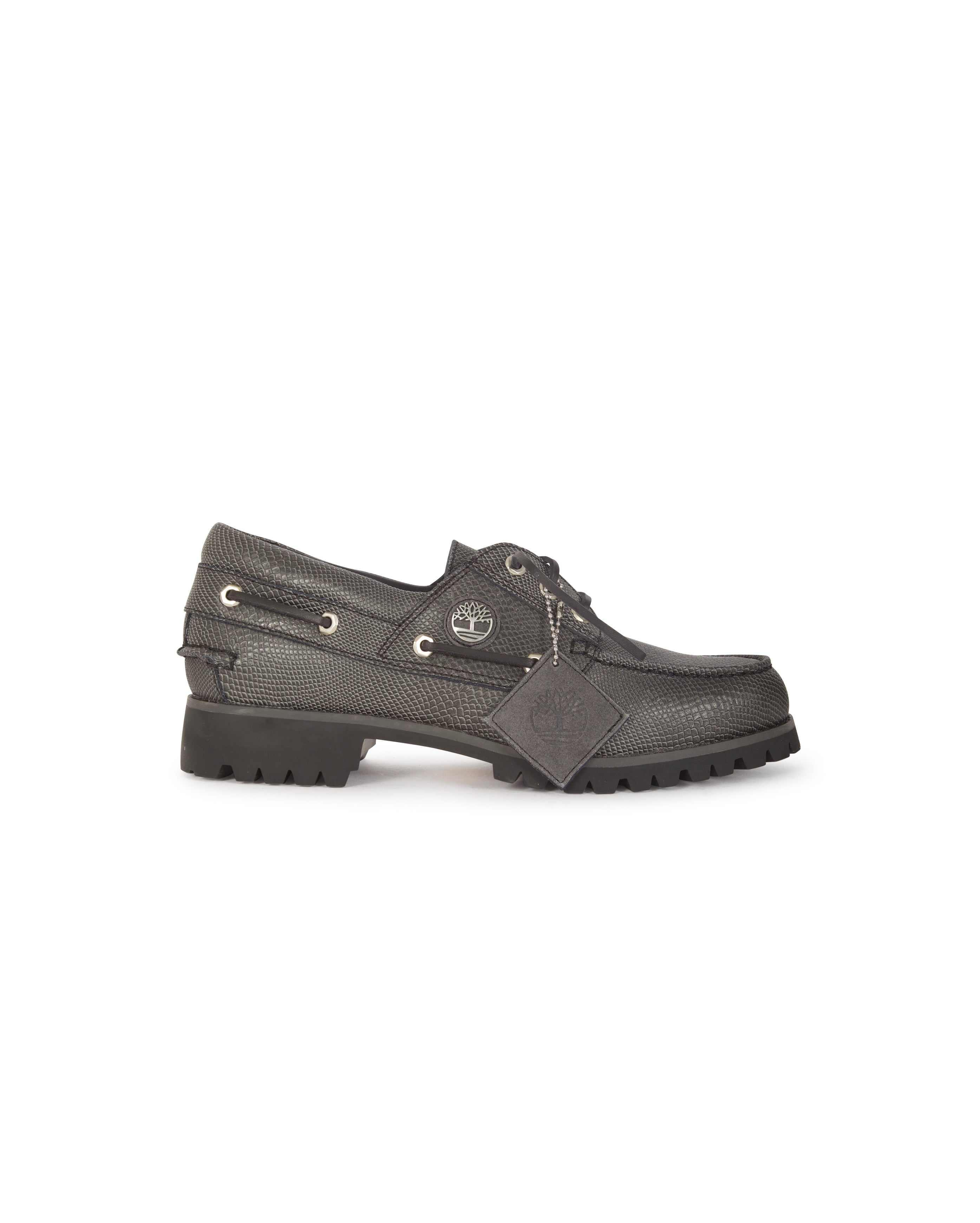 X VIBRAM Boat Shoe Black Leather - Starcowparis - 1
