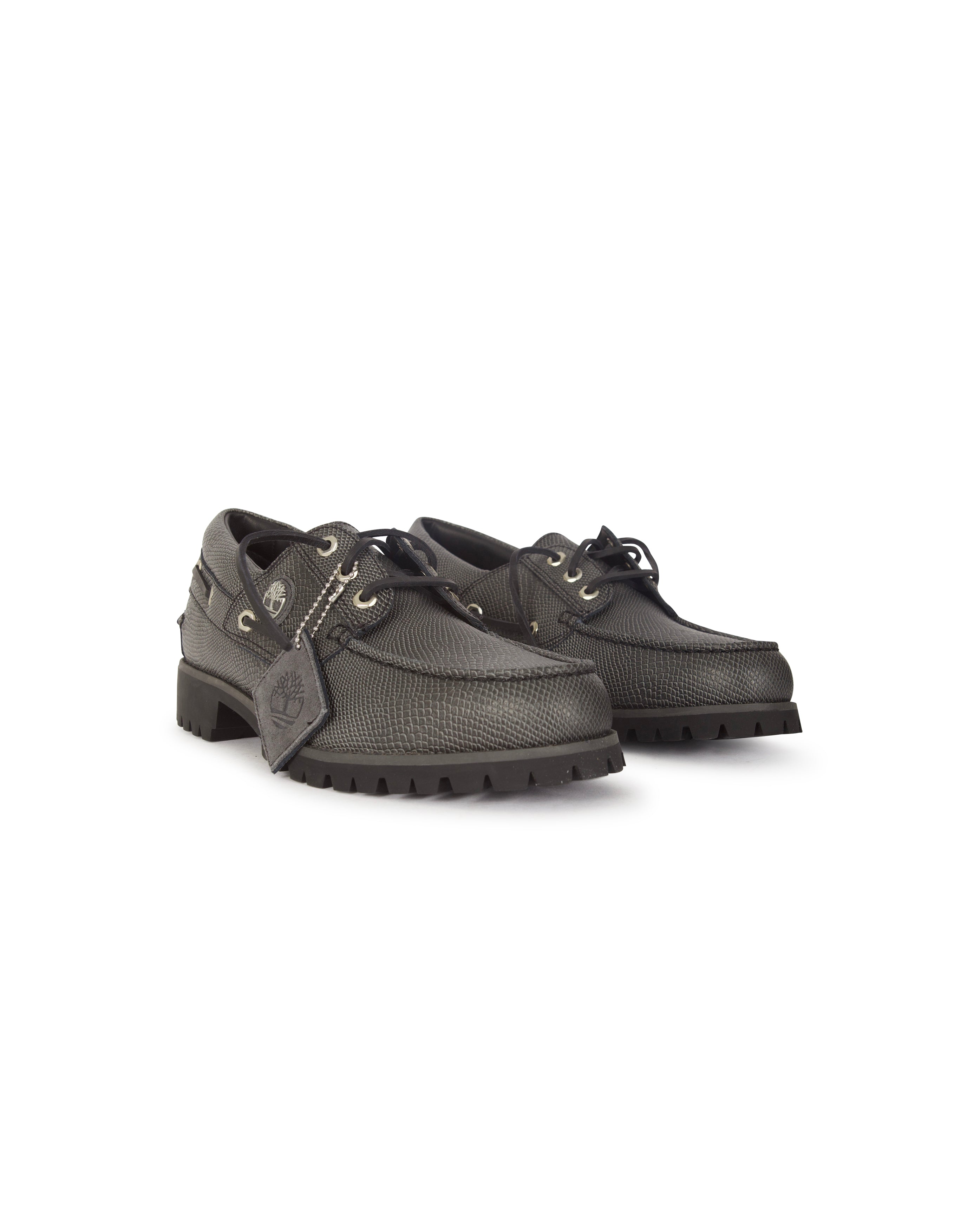 X VIBRAM Boat Shoe Black Leather - Starcowparis - 2