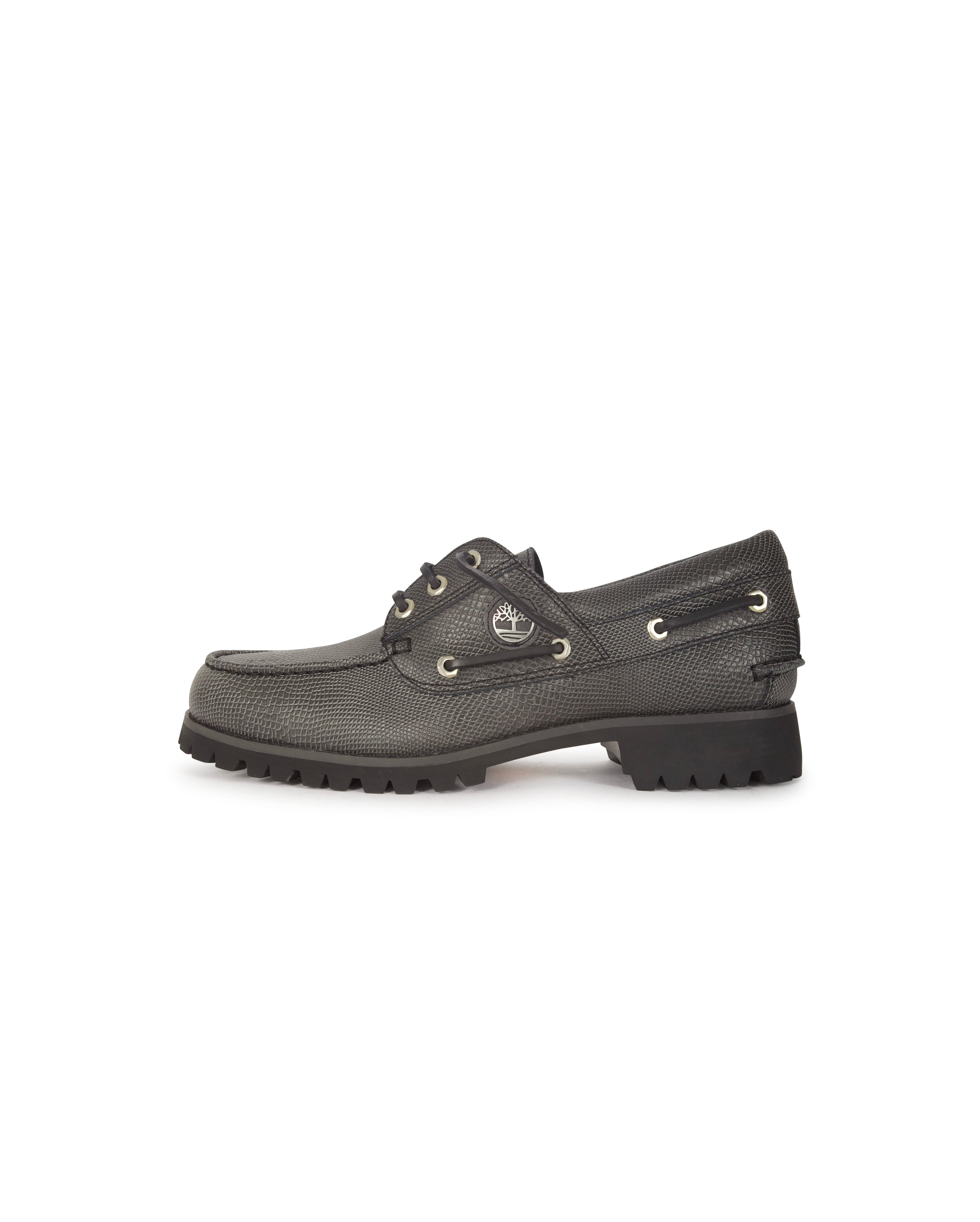 X VIBRAM Boat Shoe Black Leather - Starcowparis - 3