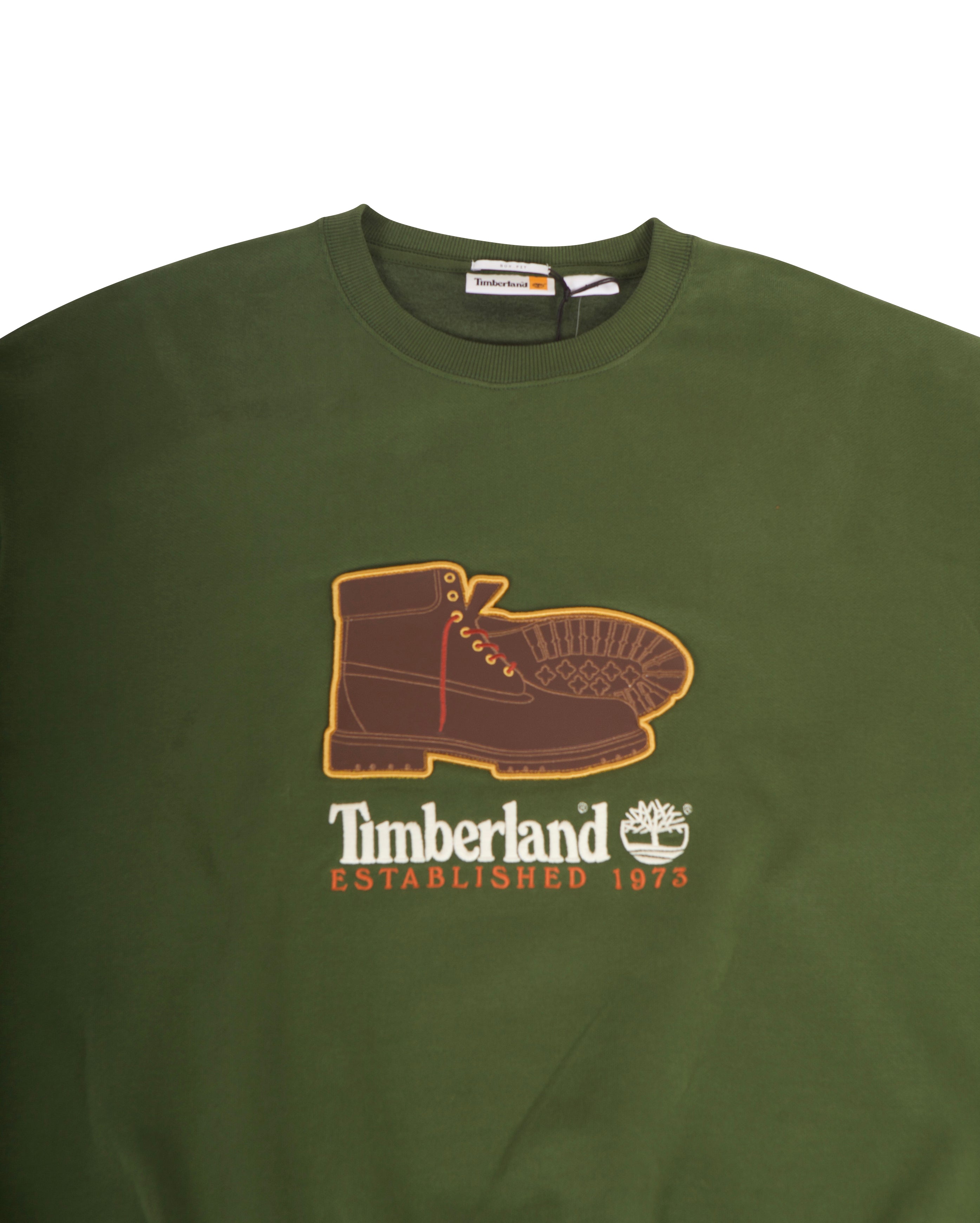 New Box Fit Badge Crew Neck Dark Green - Starcowparis - Starcowparis - 2