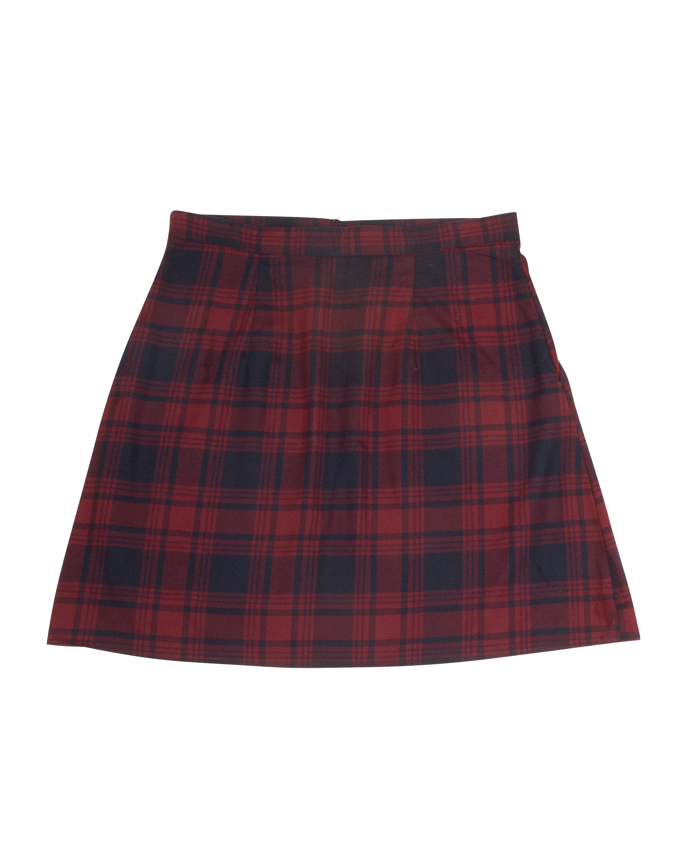 W Check Mini Skirt Rouge Winter Check - Starcowparis