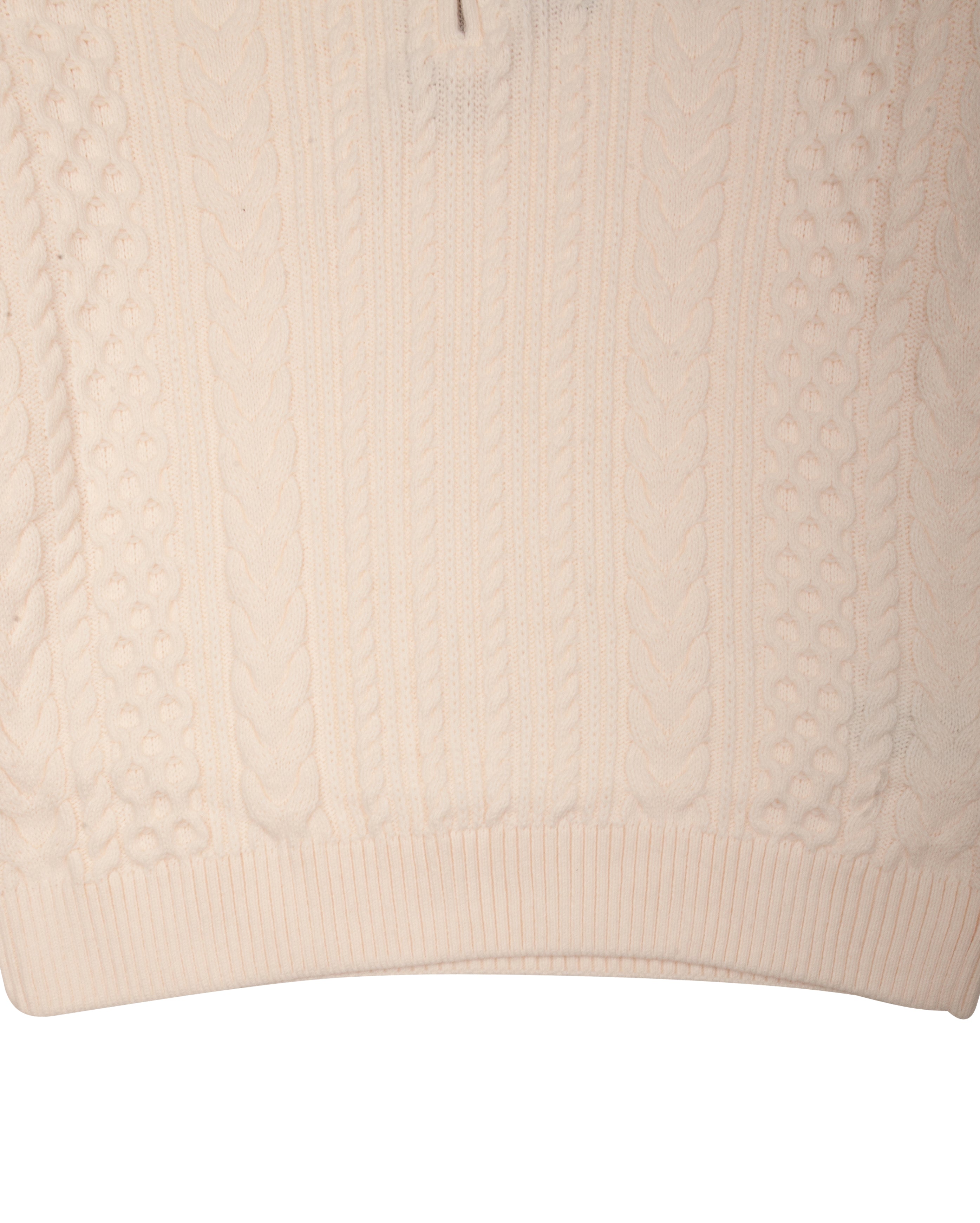 Zip Wool Sweater Ancient White - Starcowparis - 4