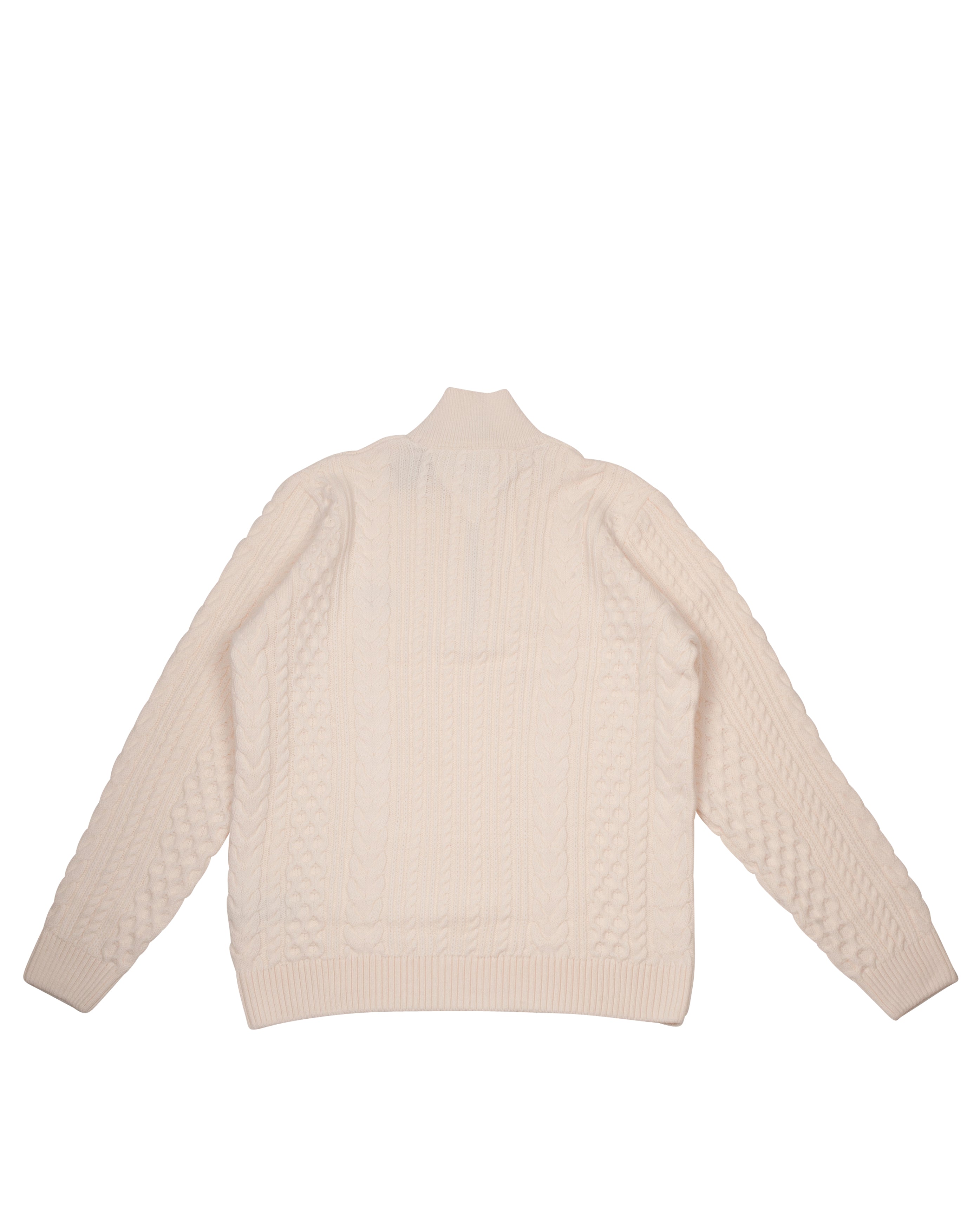Zip Wool Sweater Ancient White - Starcowparis - 5