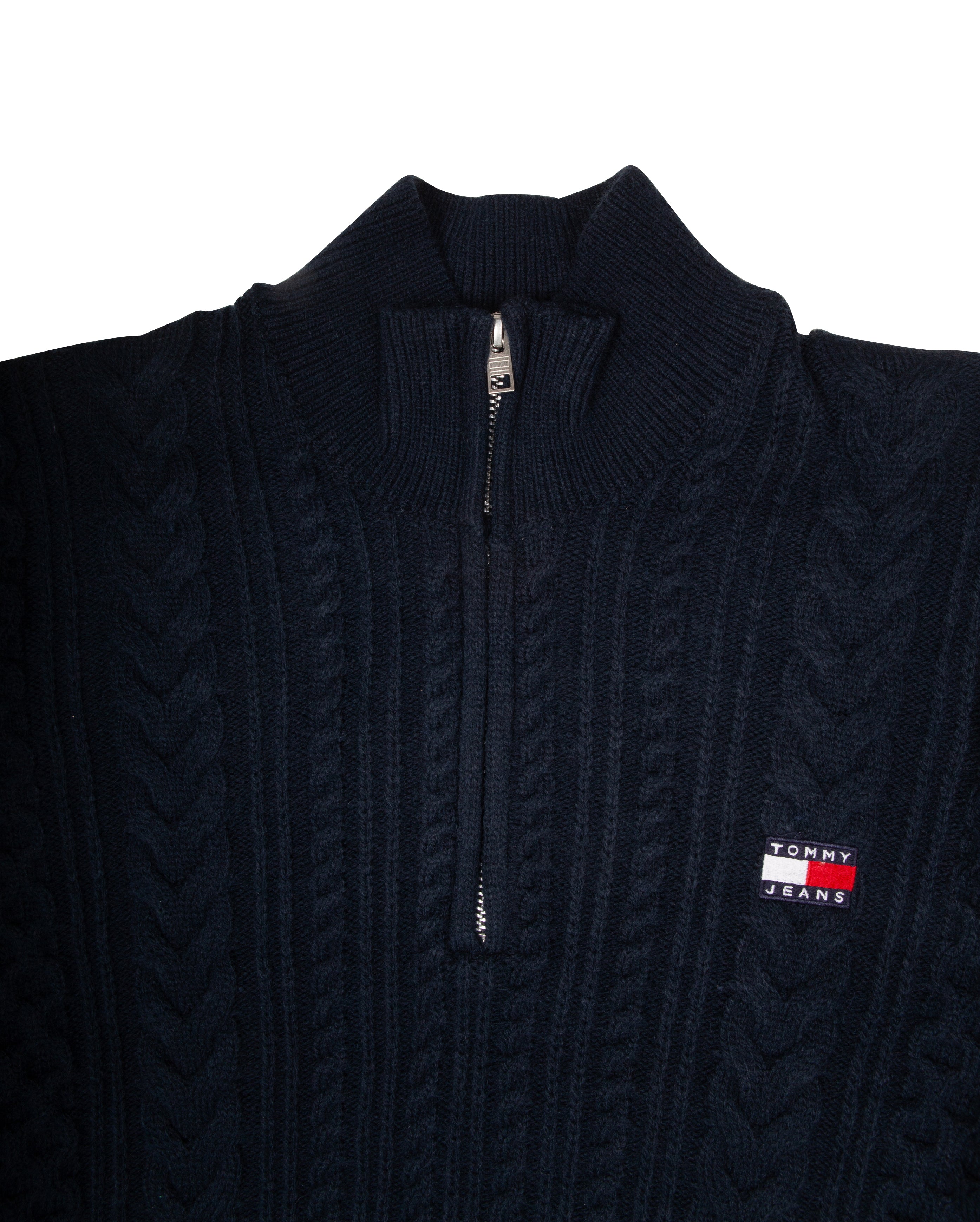 Zip Wool Sweater Dark Night Navy - Starcowparis - 2