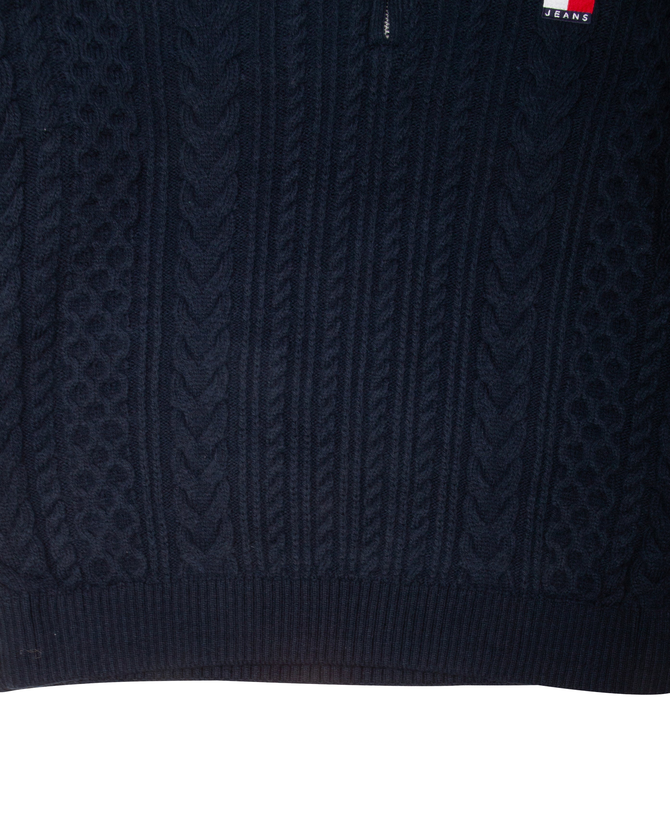 Zip Wool Sweater Dark Night Navy - Starcowparis - 4