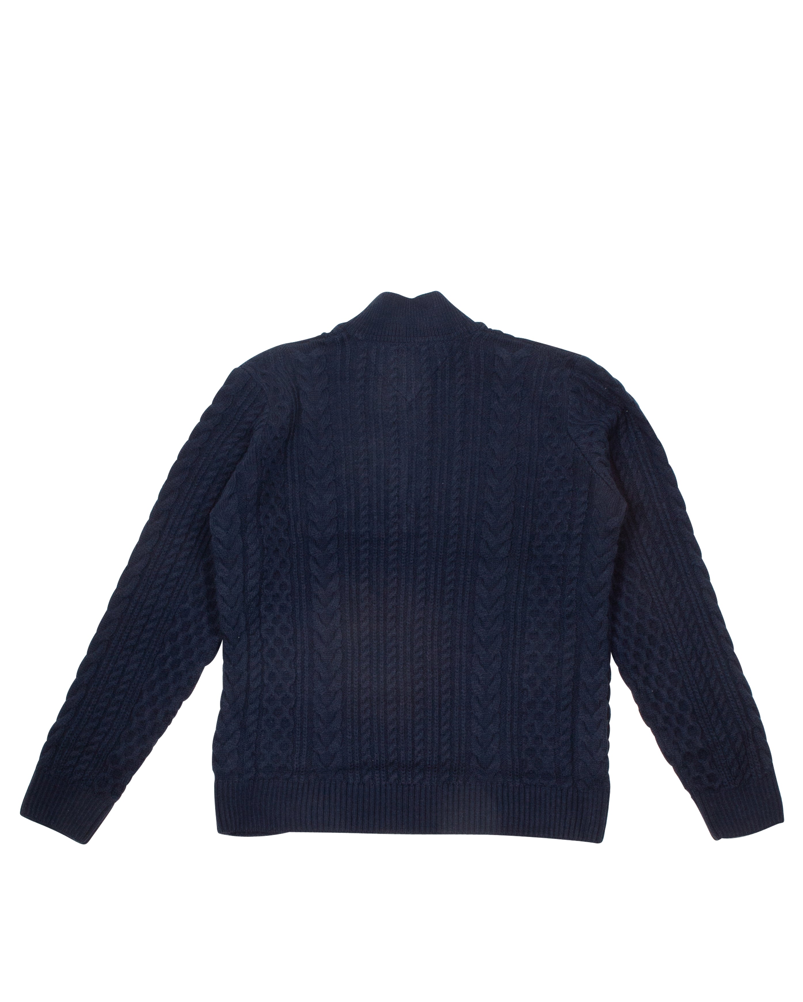 Zip Wool Sweater Dark Night Navy - Starcowparis - 5