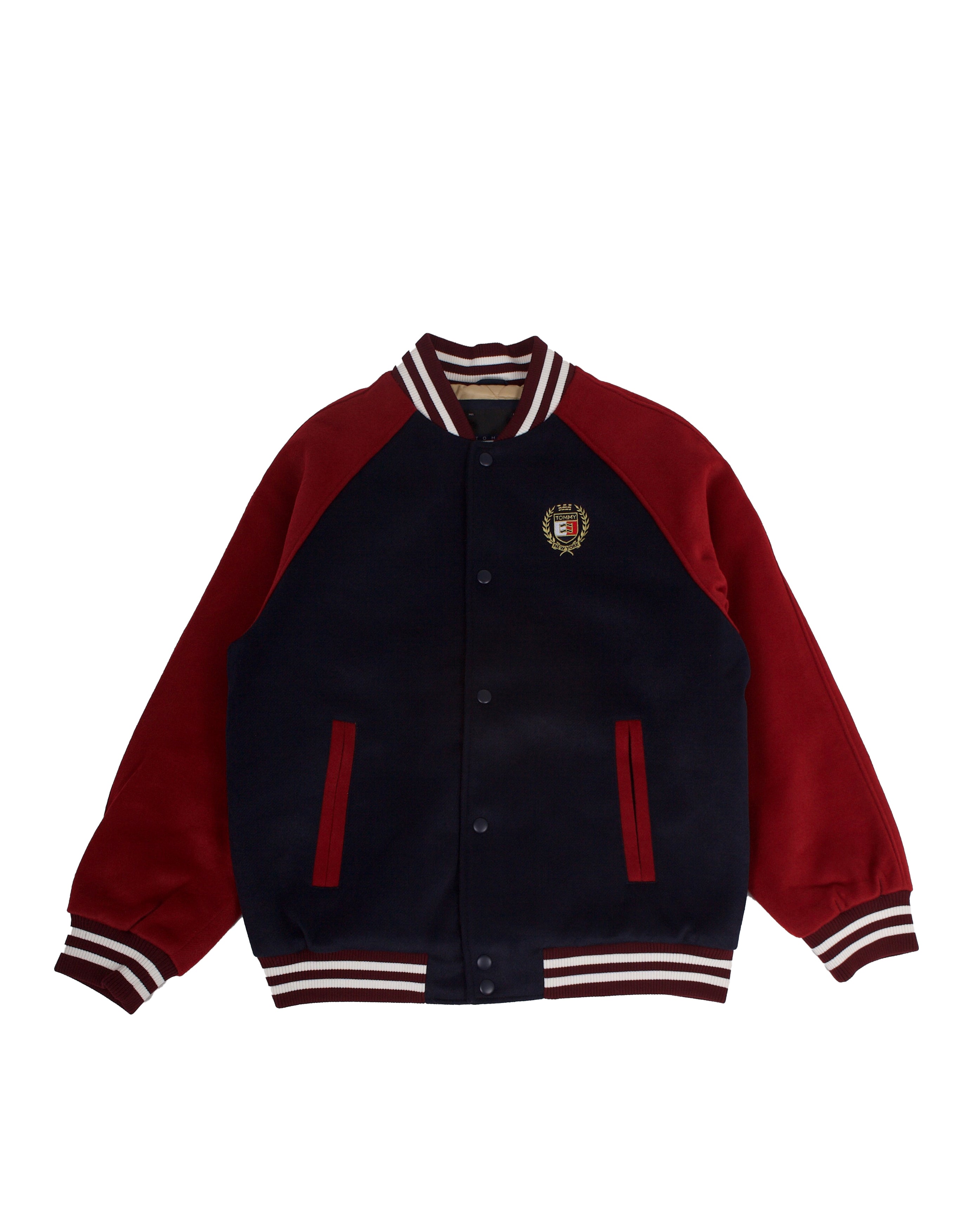 Wool Blend Crest Bomber Blue - Starcowparis
