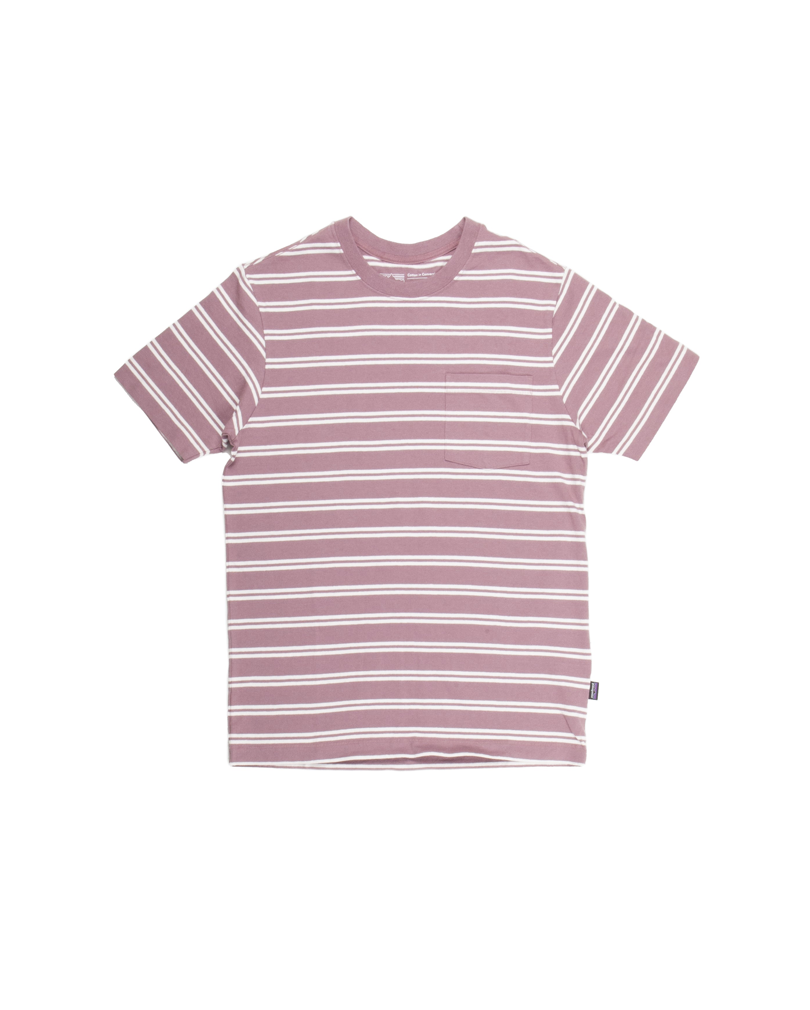 Cotton In Conversion Mw Pocket Tee Evening Mauve (manque une vu)