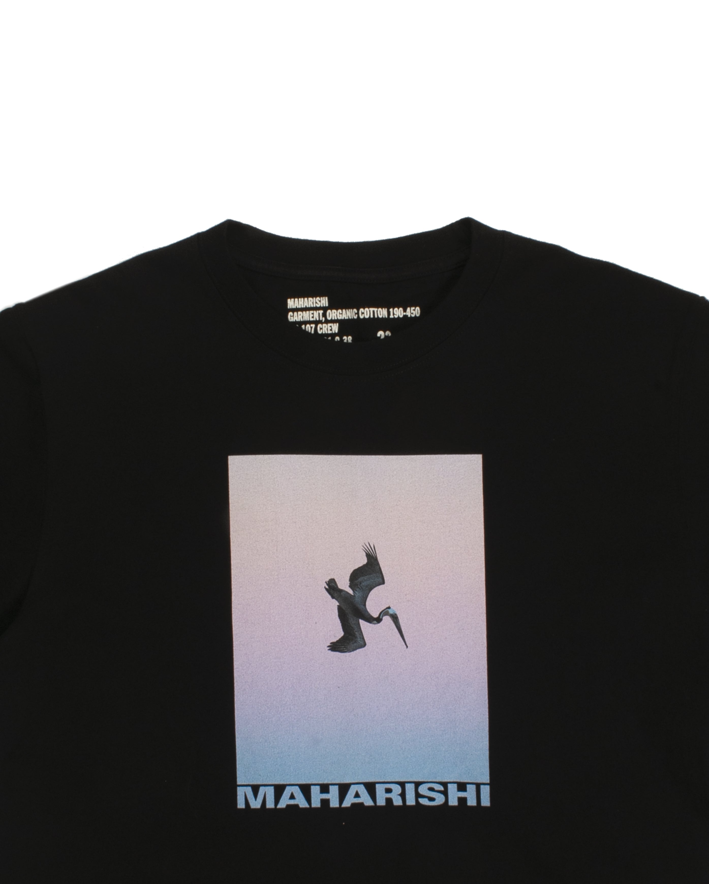 Heron In Flight Tee Black OUTLET - Starcowparis - Starcowparis - 2