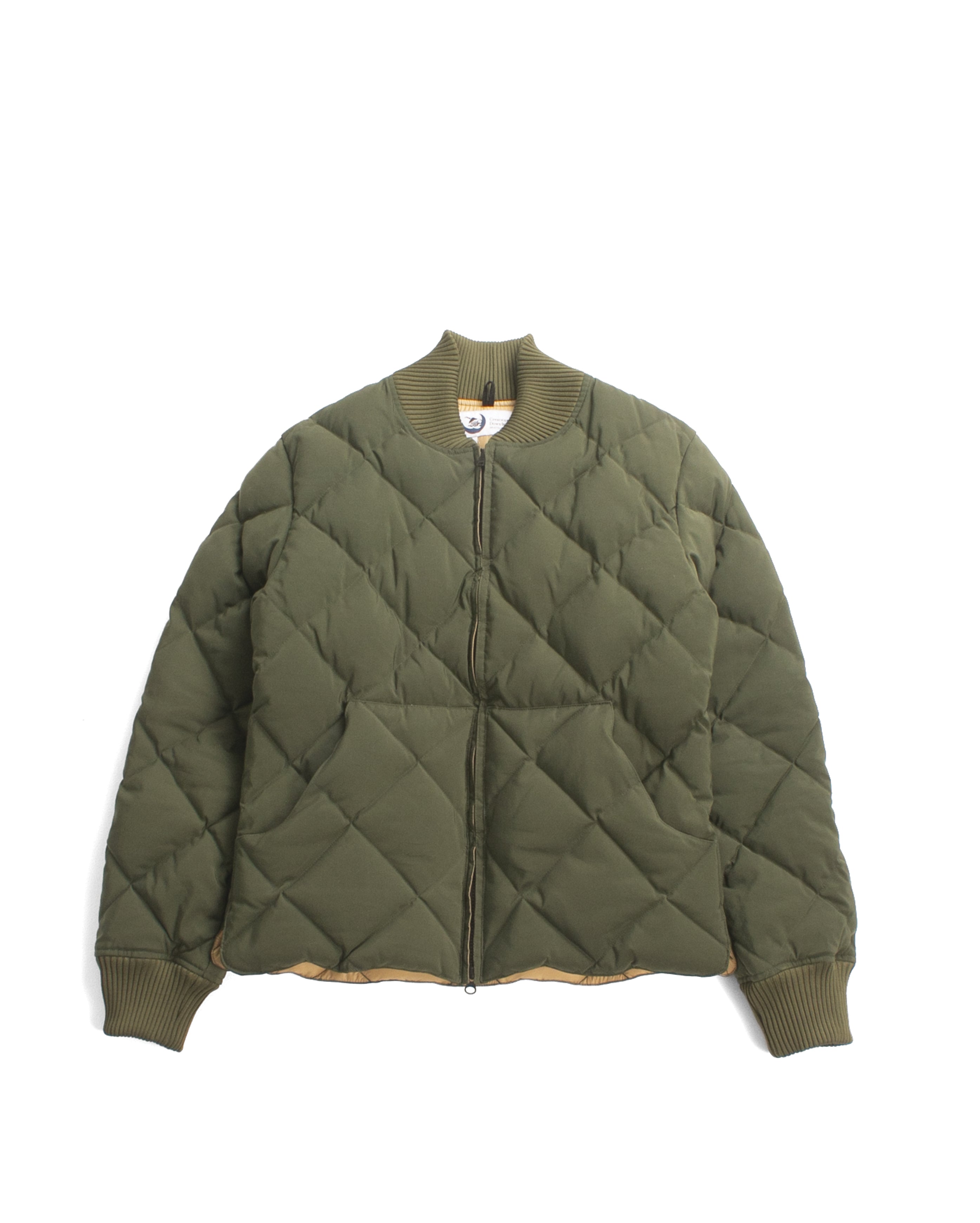 Diagonal Quilt Sweat Olive