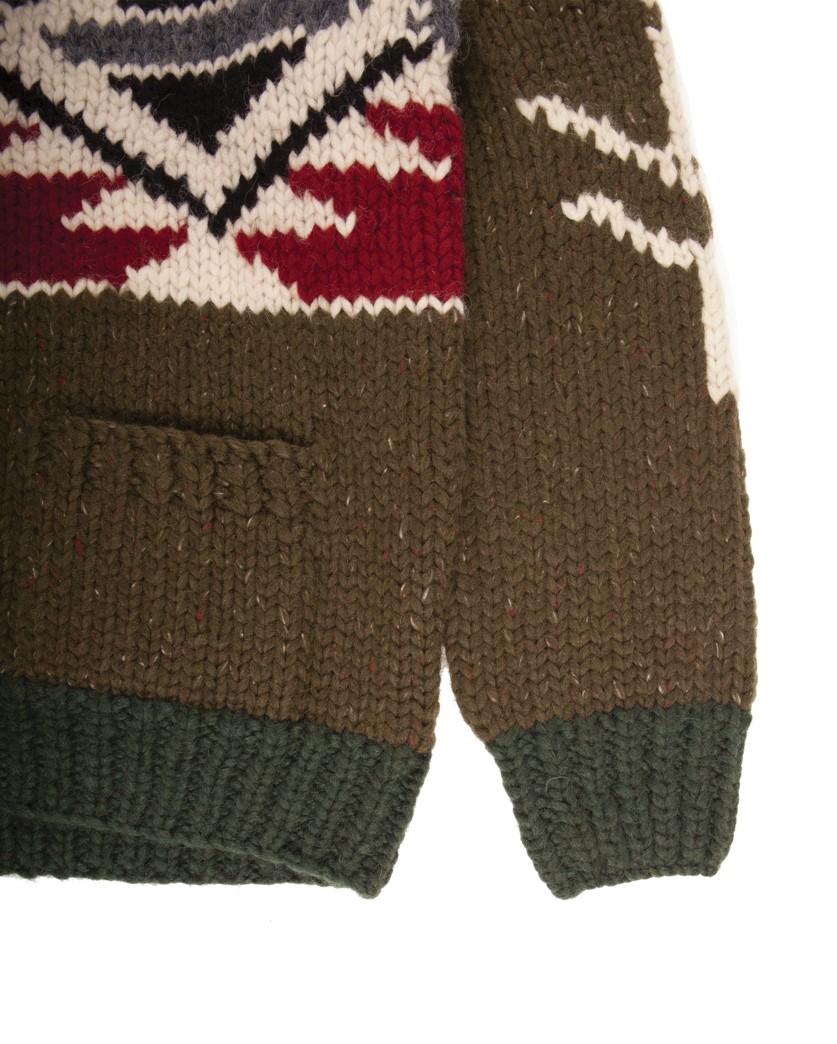 Broken Arrow Cowichan Cardigan Olive