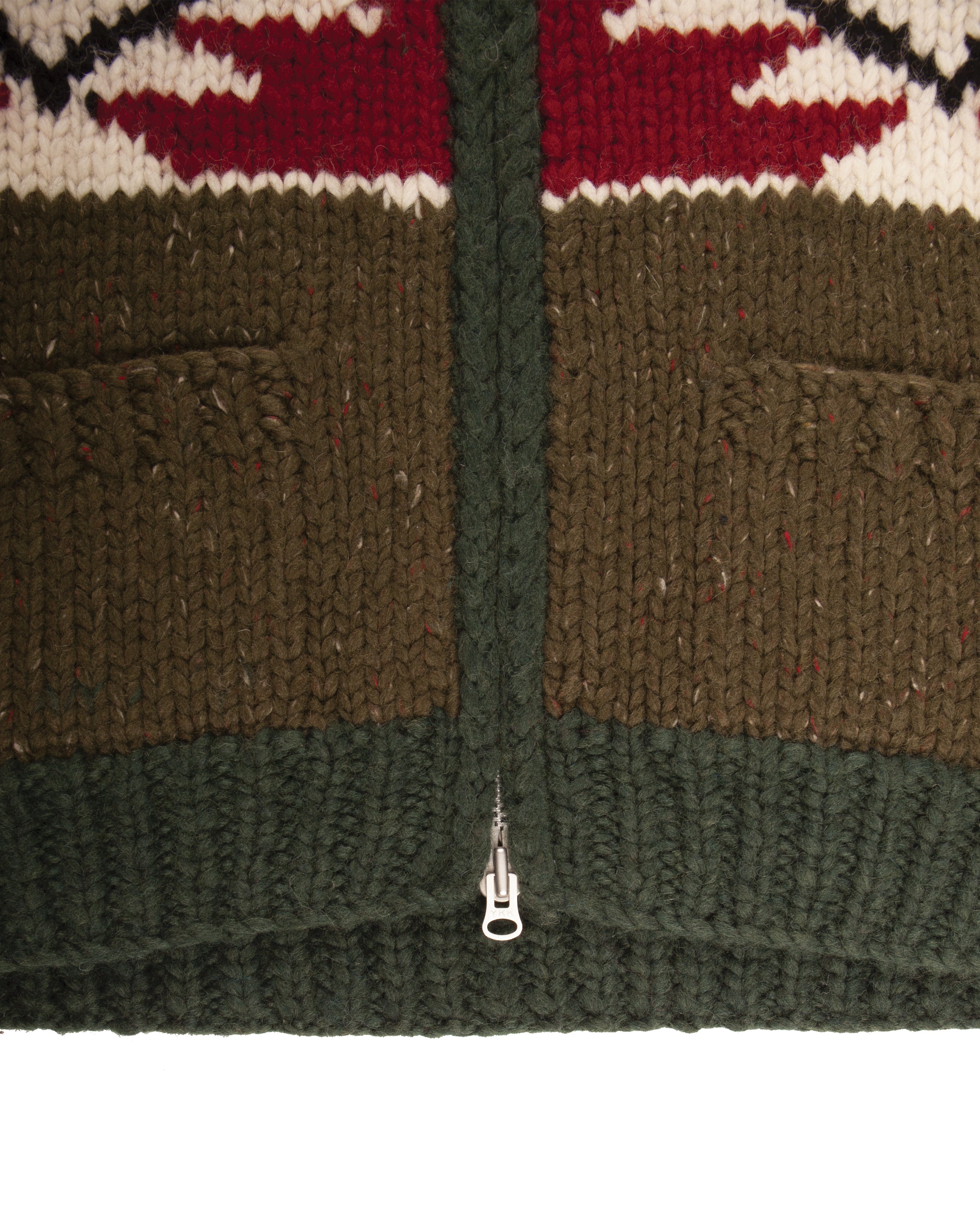 Broken Arrow Cowichan Cardigan Olive