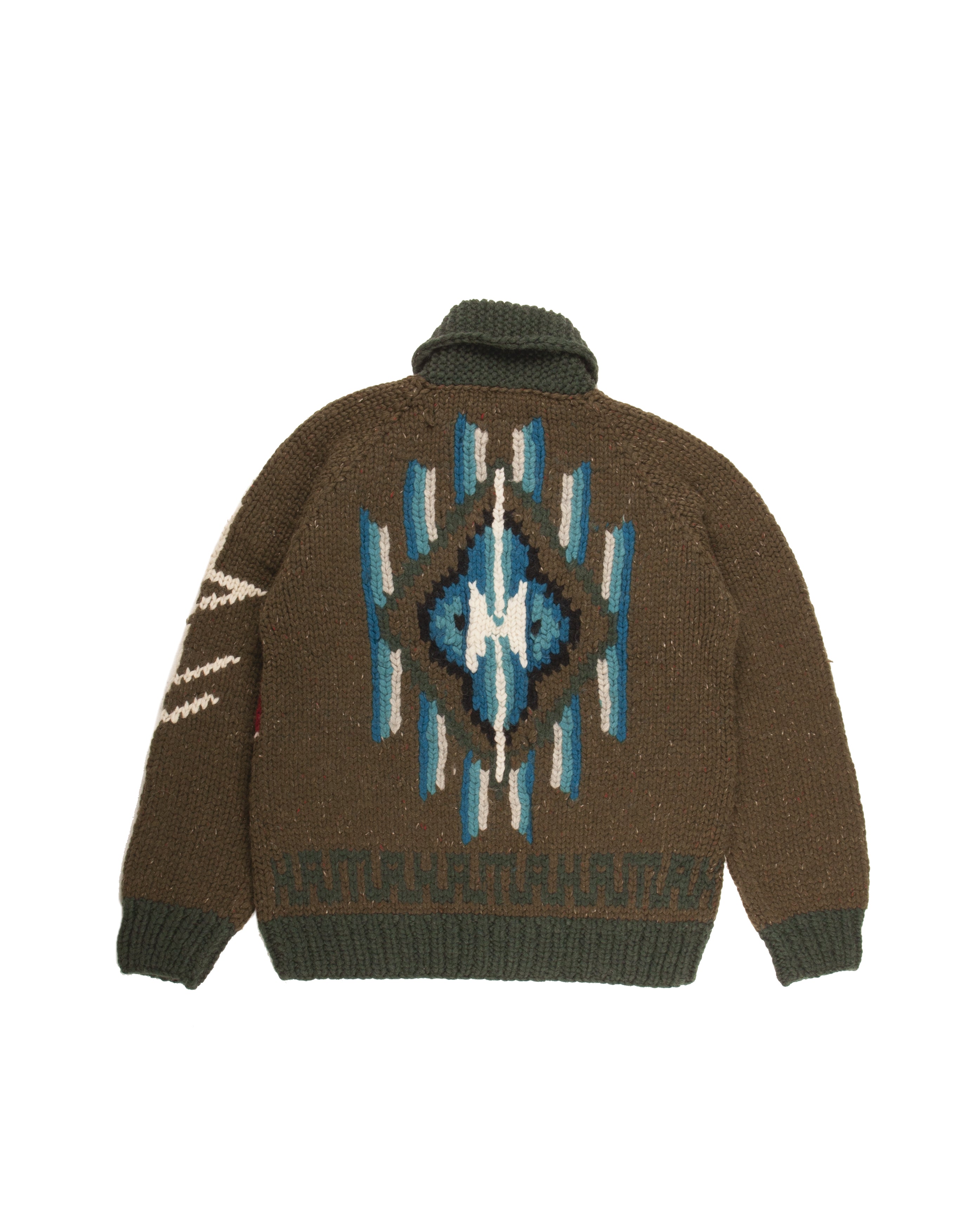 Broken Arrow Cowichan Cardigan Olive