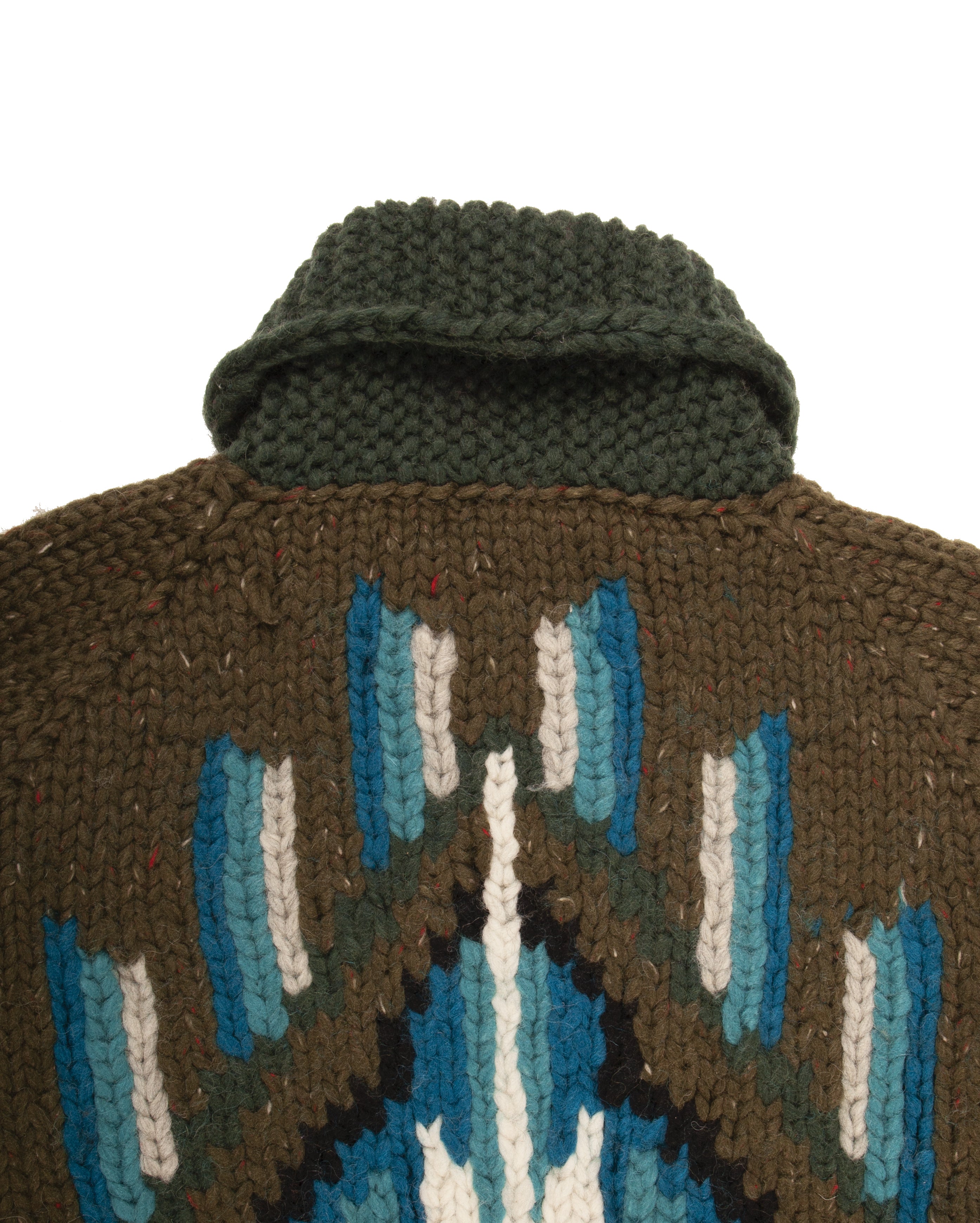 Broken Arrow Cowichan Cardigan Olive