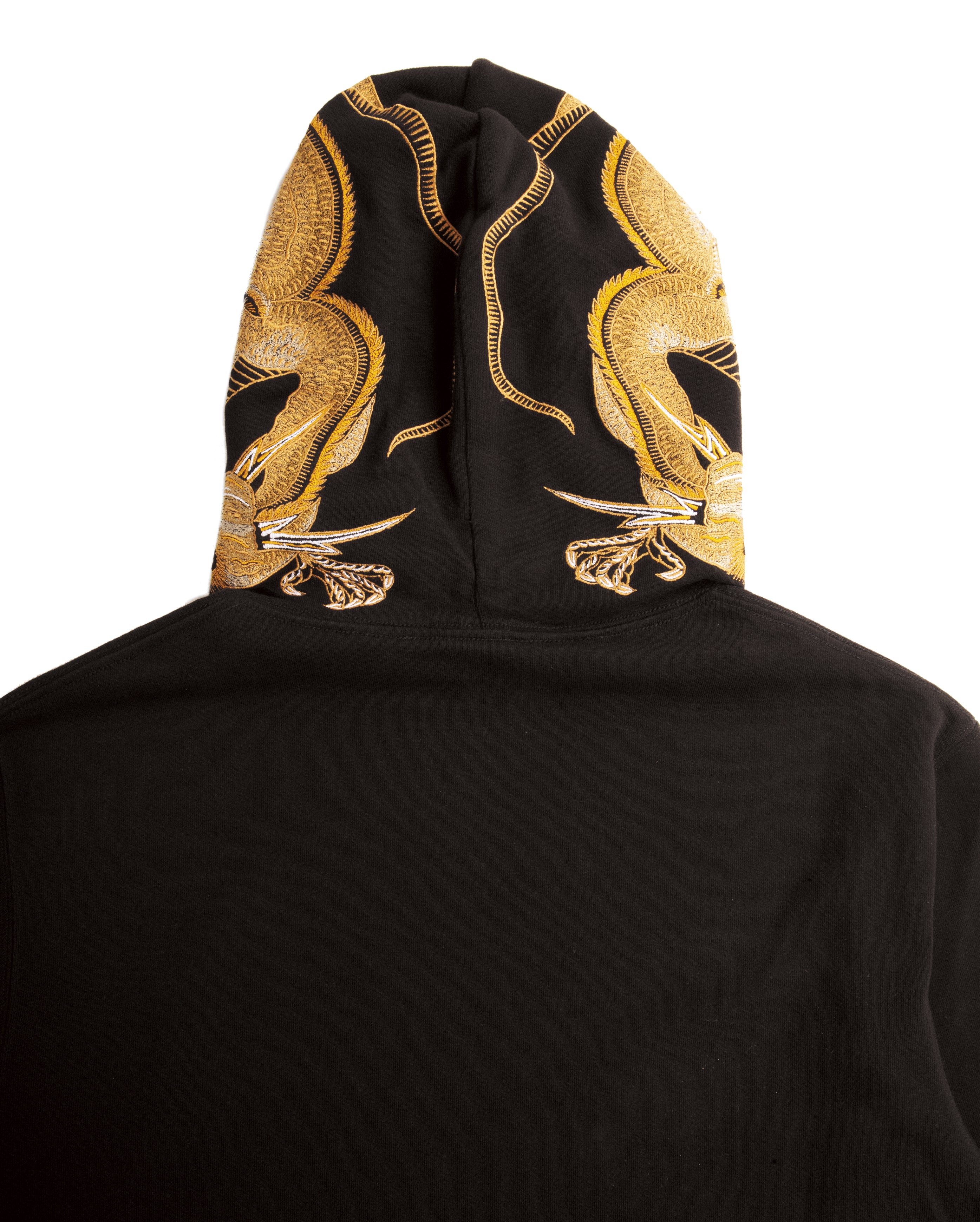 Dragon Hooded Sweat Golden Black
