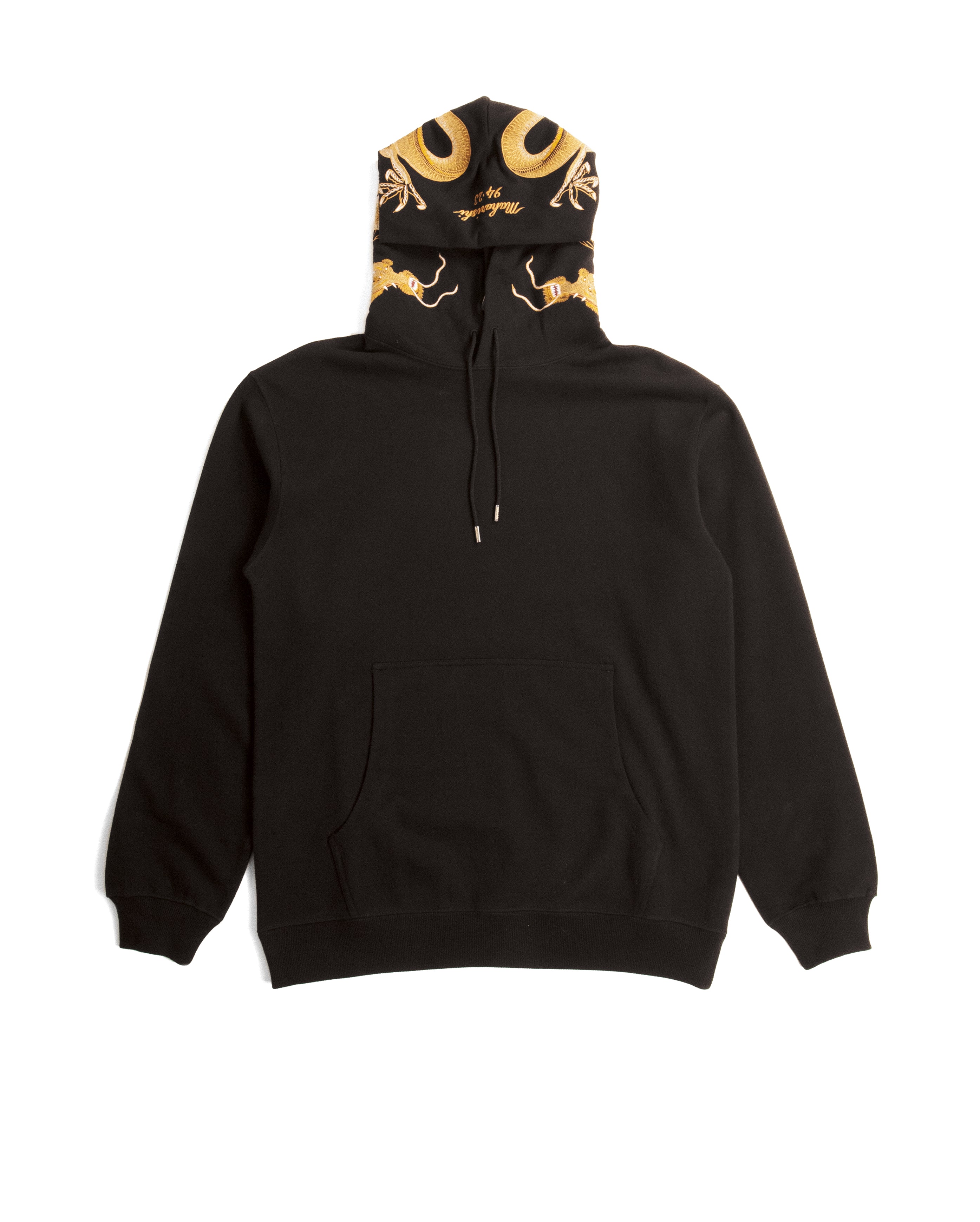 Dragon Hooded Sweat Golden Black