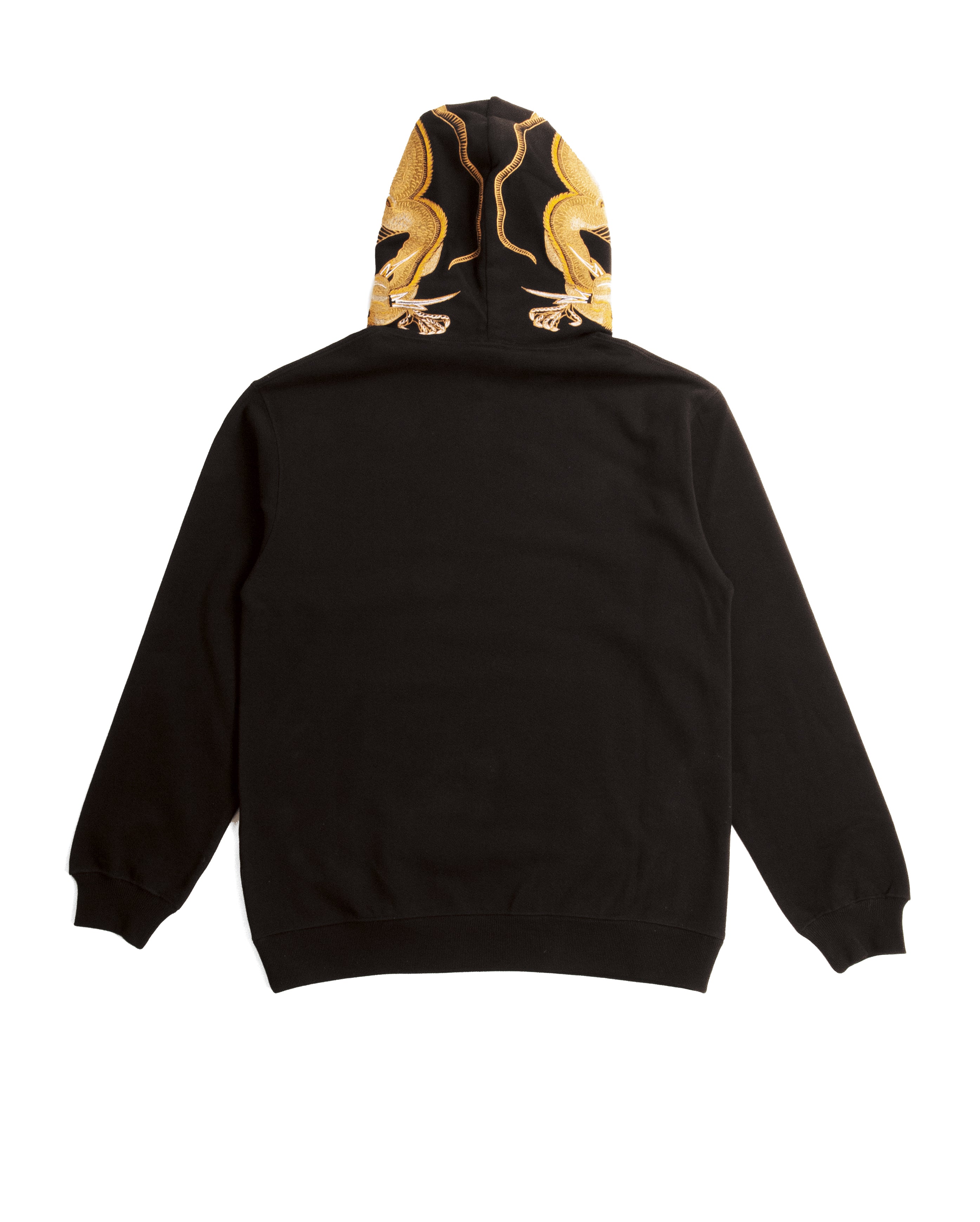 Dragon Hooded Sweat Golden Black