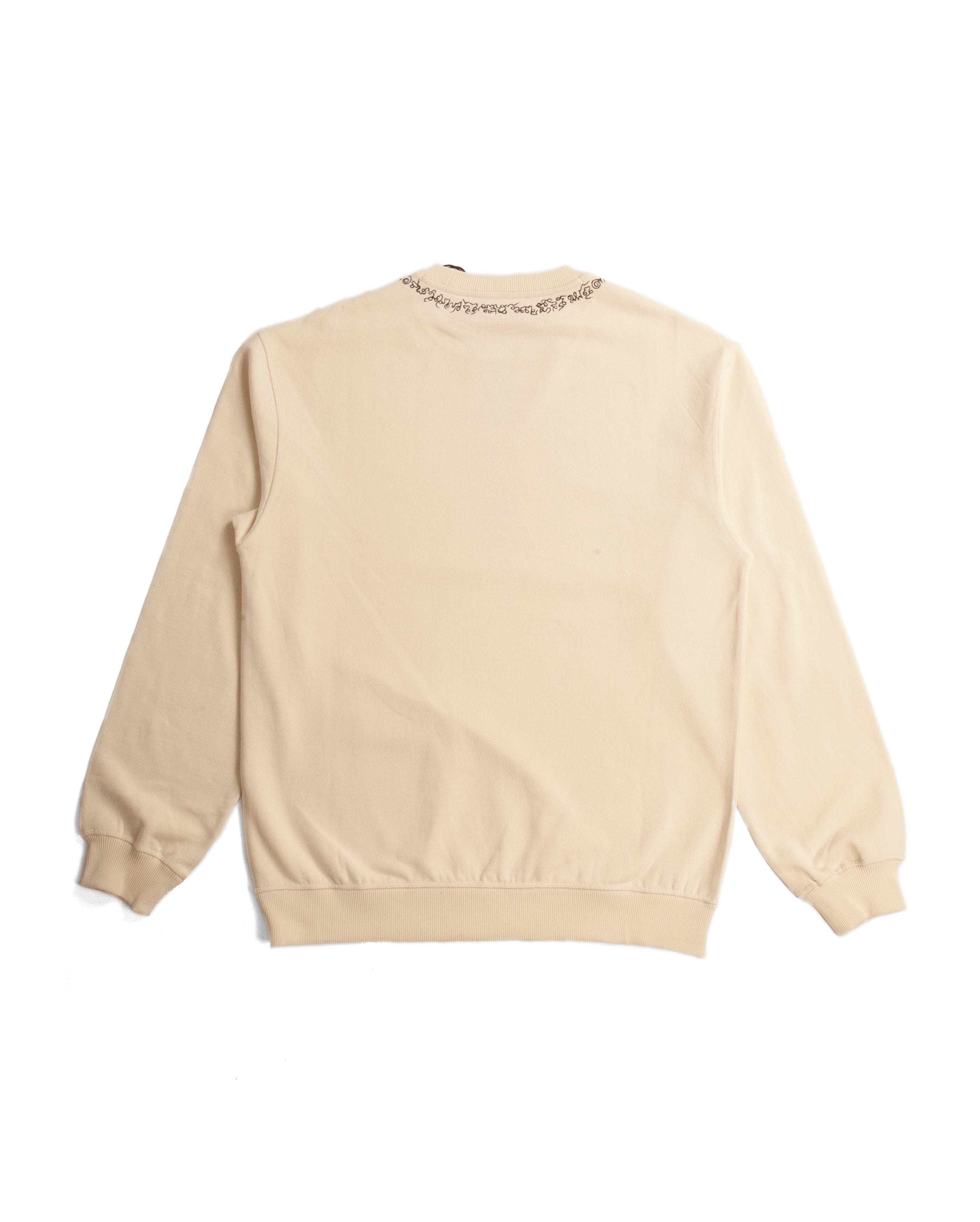 Sak Yant Organic Crew Sweat Ecru OUTLET - Starcowparis