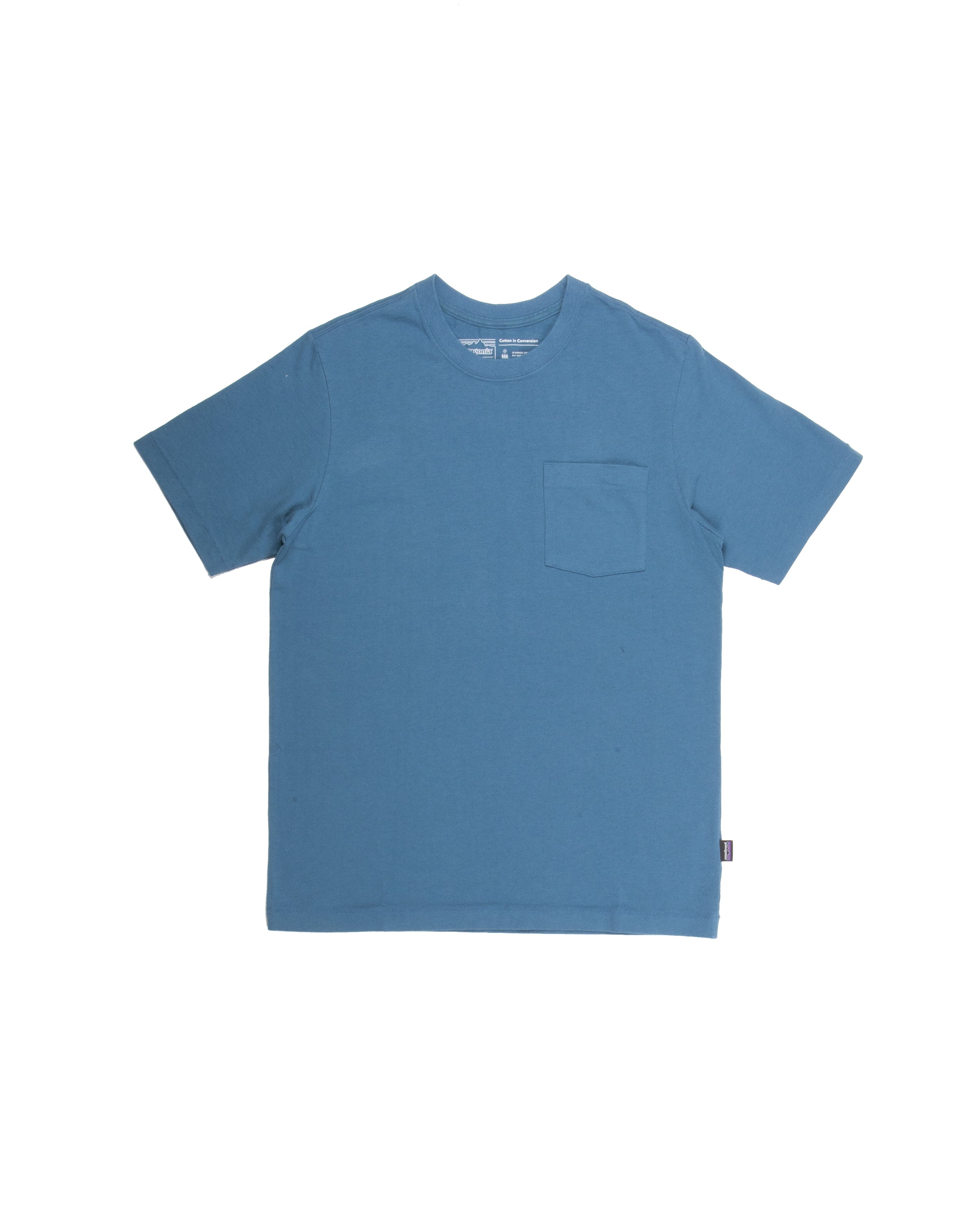 Cotton In Conversion Mw Pocket Tee Wavy Blue OUTLET - Starcowparis
