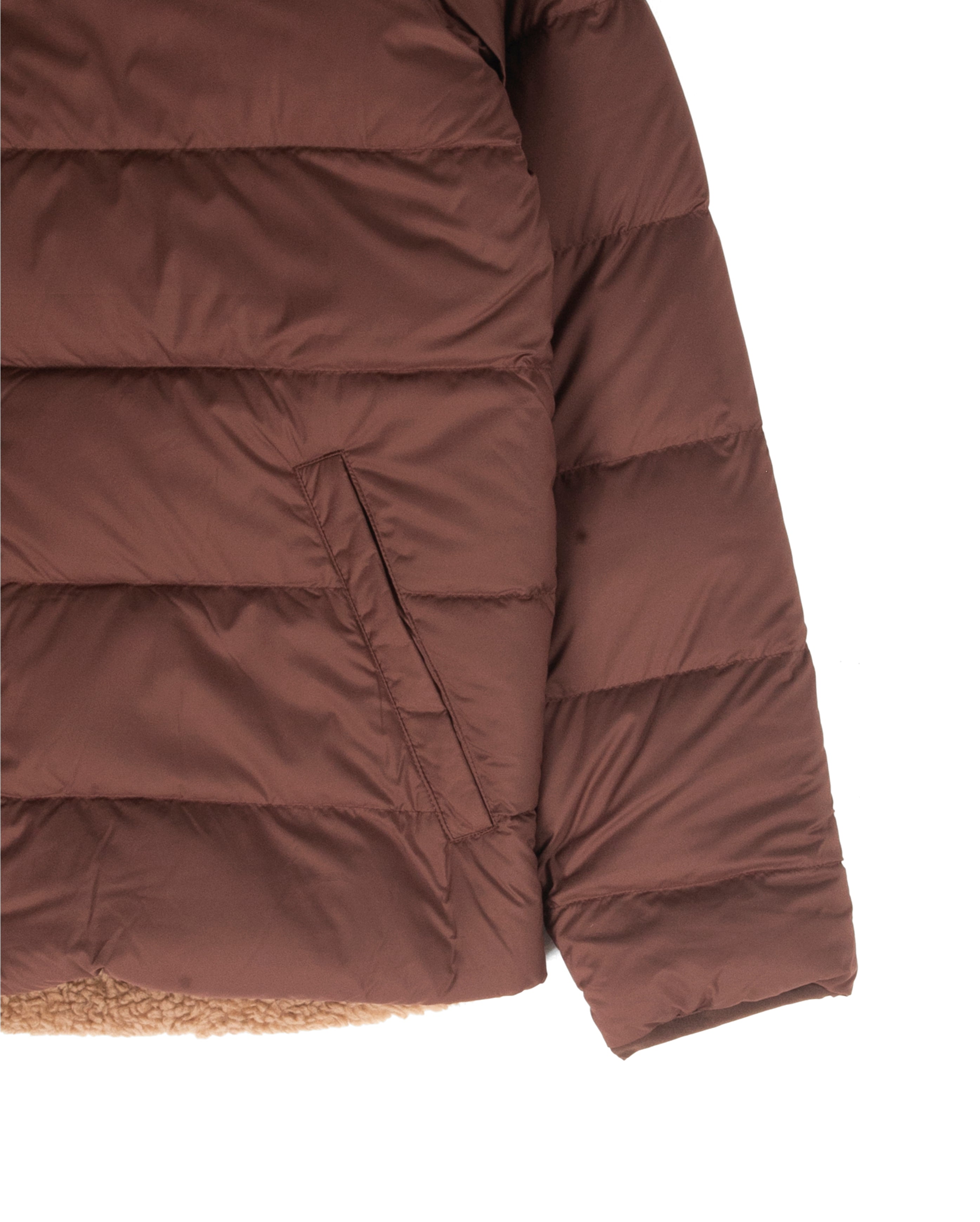 Reve Silent Down Jacket Cone Brown