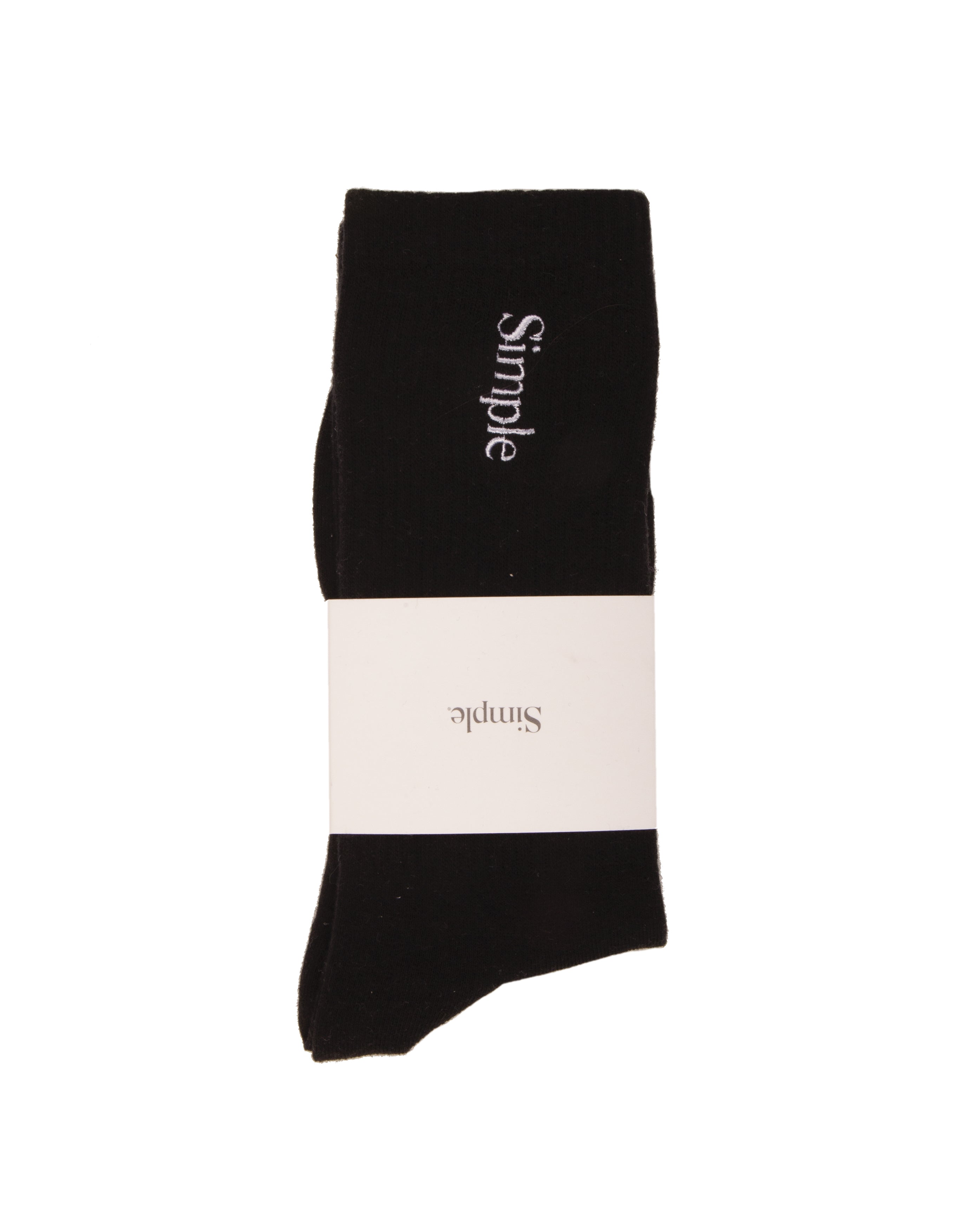 Vertical Logo Sock Black