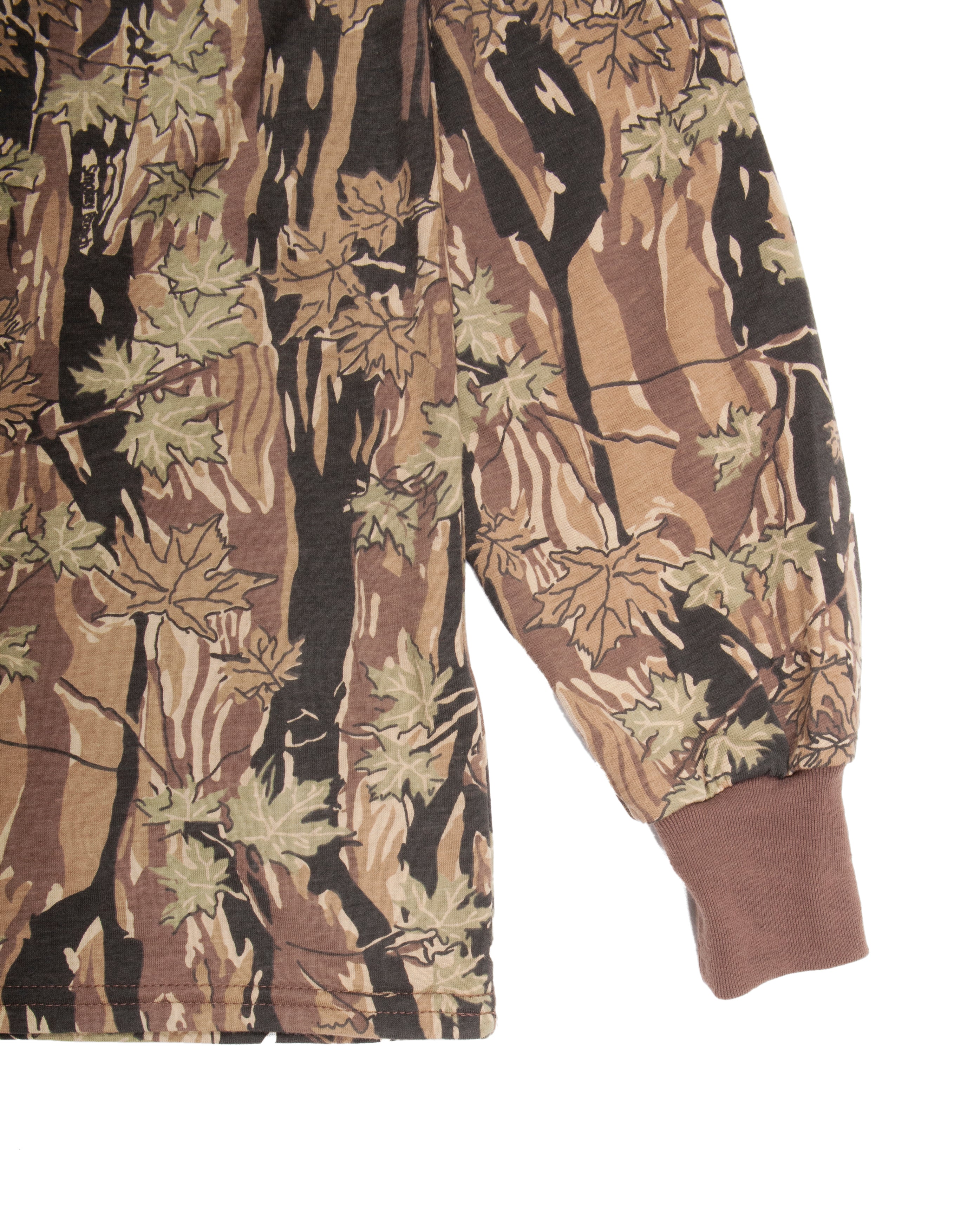 Long Sleeve Smokey Branch Camo Beige