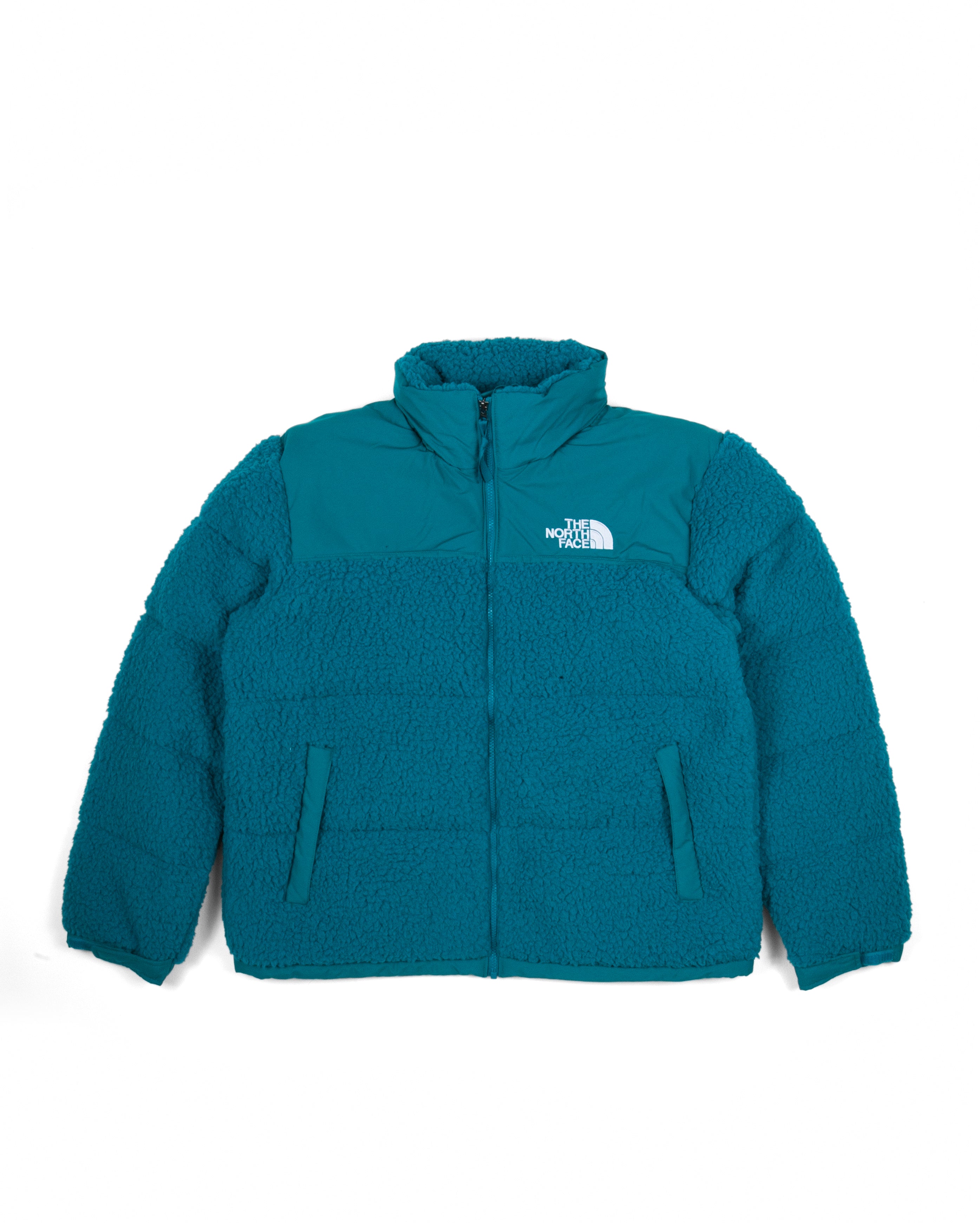 High Pile Nuptse Jacket Blue OUTLET
